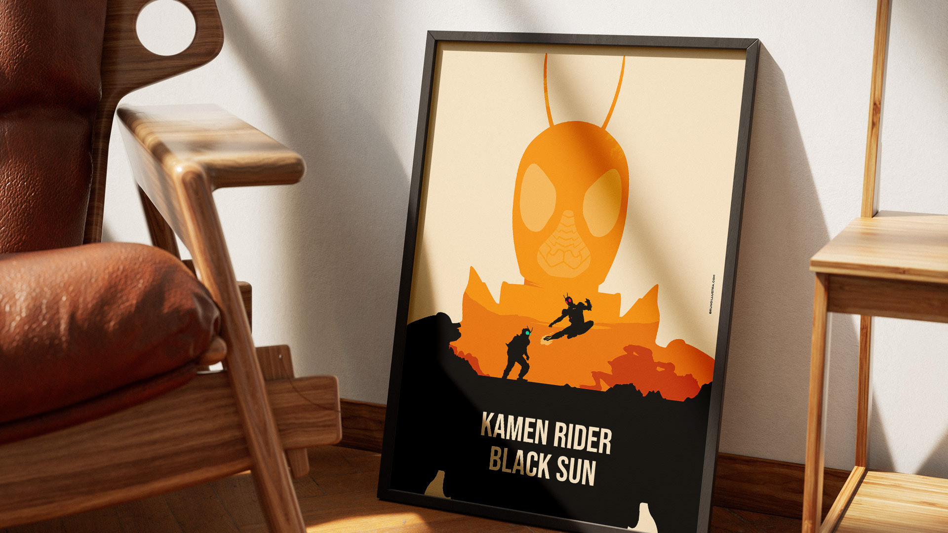 Alternative film poster of Kamen Rider Black Sun, designed for collectors and film enthusiasts.
