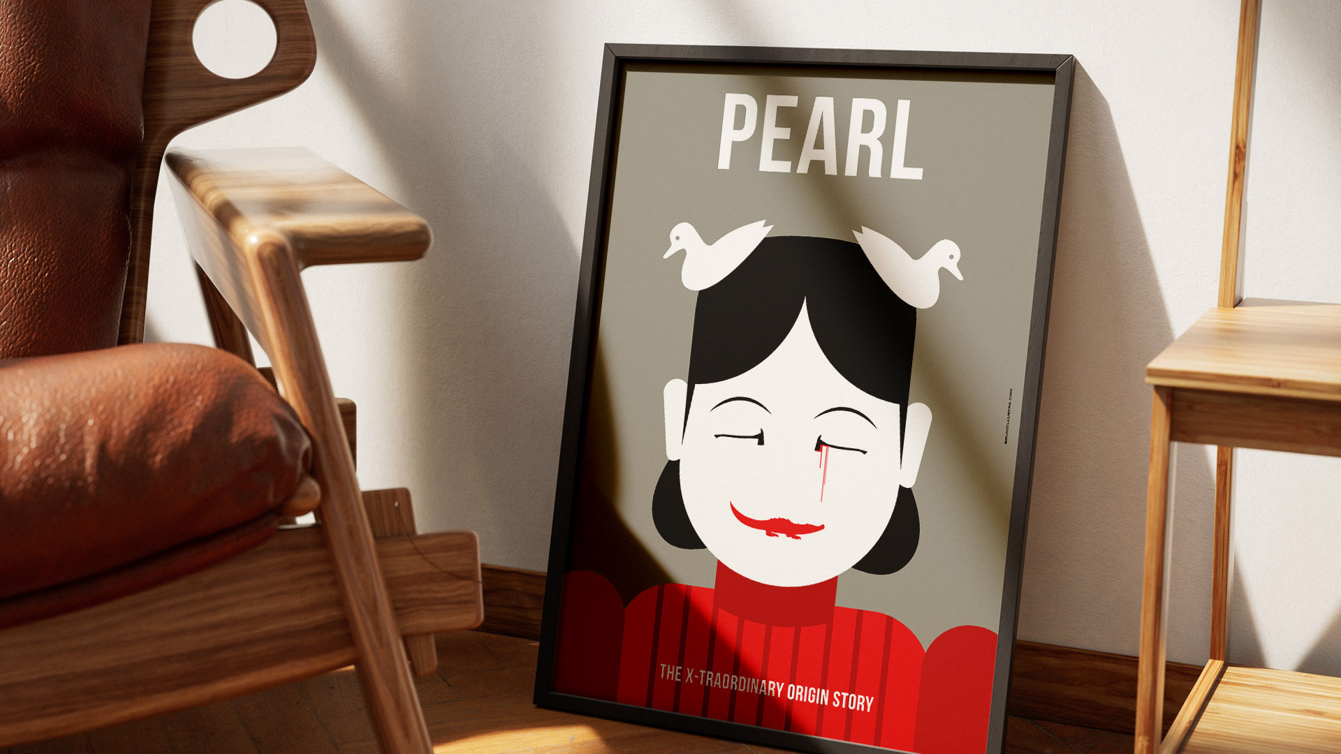 Alternative film poster of Pearl, designed for collectors and film enthusiasts.