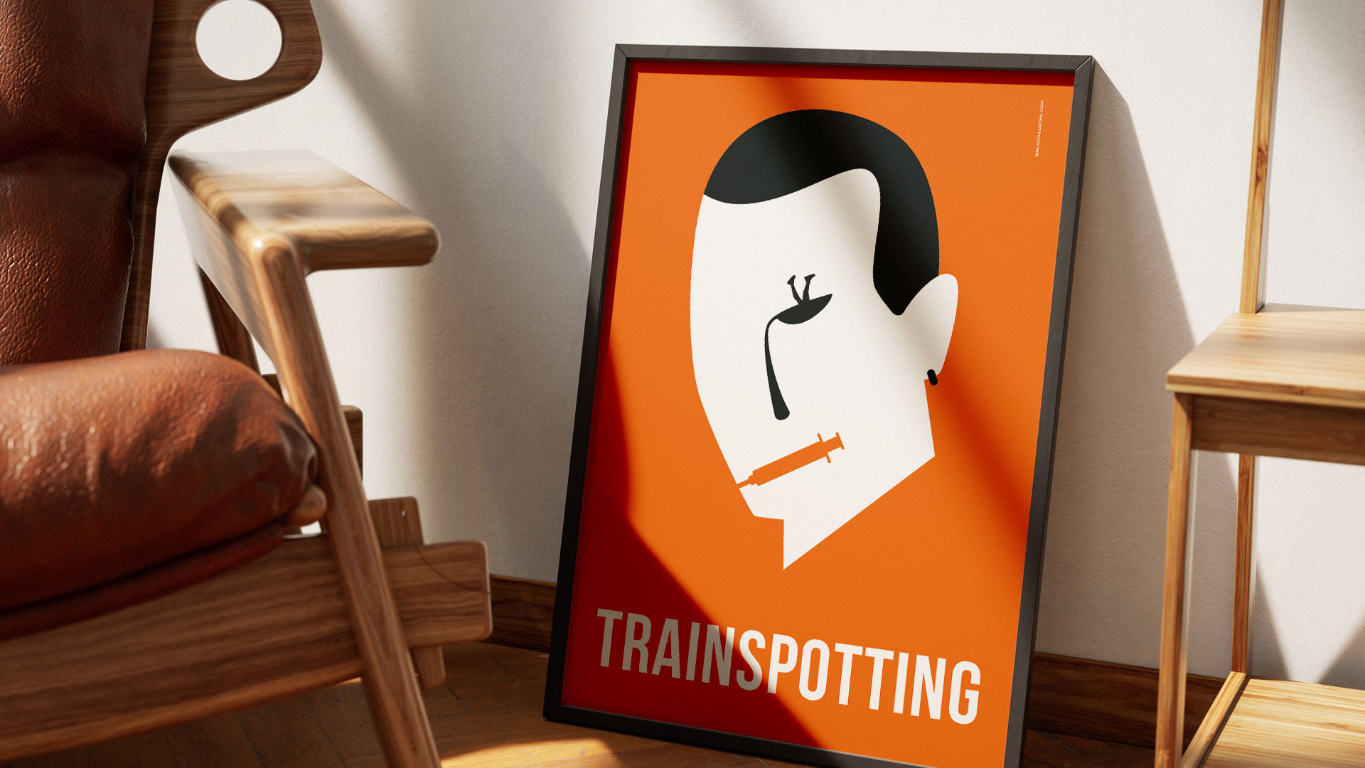 Alternative film poster of Trainspotting, designed for collectors and film enthusiasts.