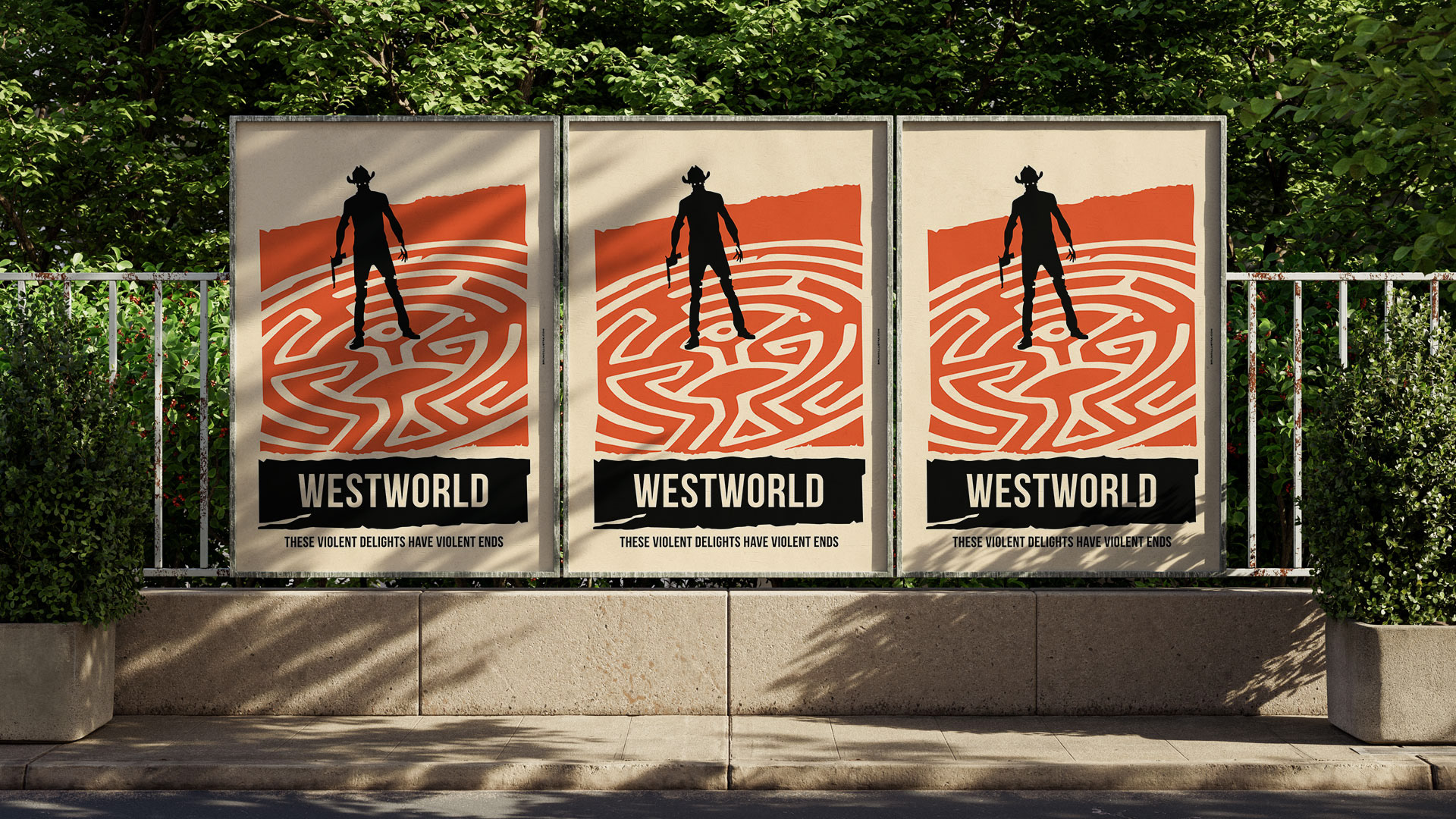 Collectible print inspired by Westworld, capturing its unique cinematic identity.