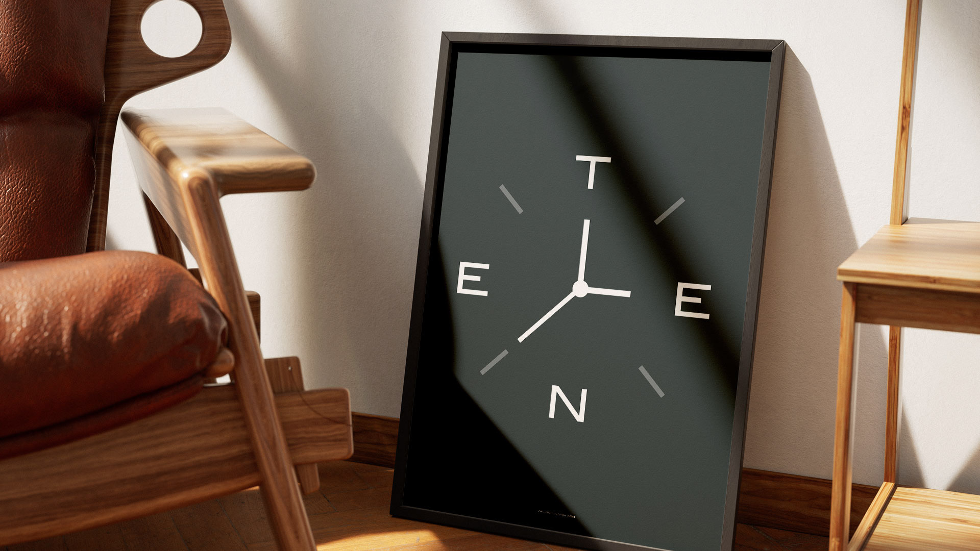 Alternative film poster of Tenet, designed for collectors and film enthusiasts.