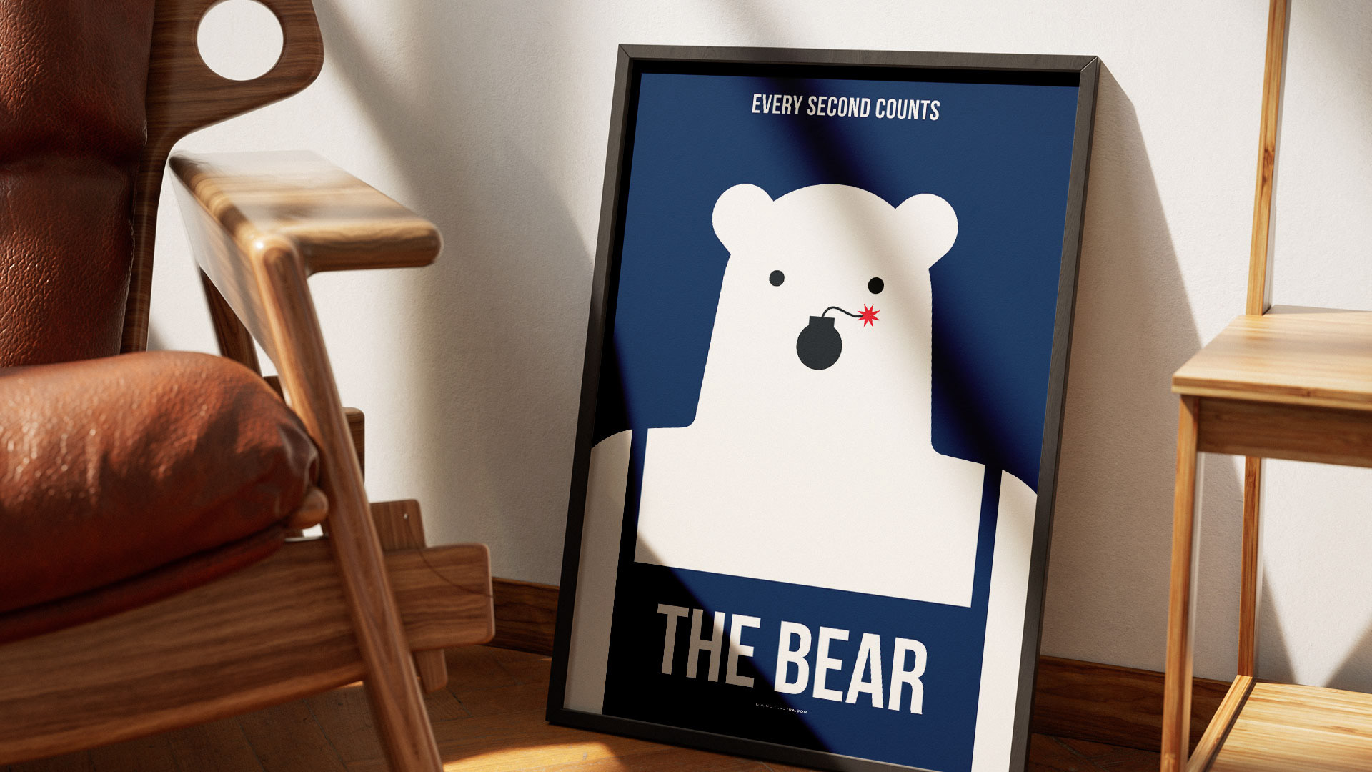 Alternative film poster of The Bear, designed for collectors and film enthusiasts.