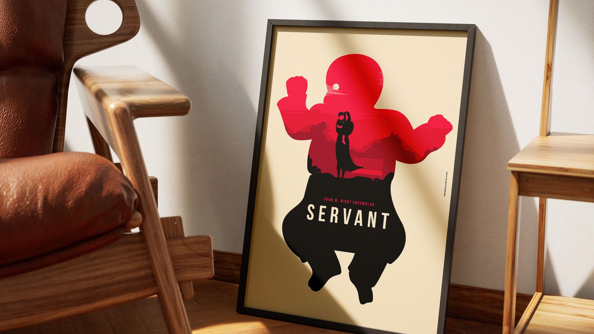 Alternative film poster of Servant, designed for collectors and film enthusiasts.