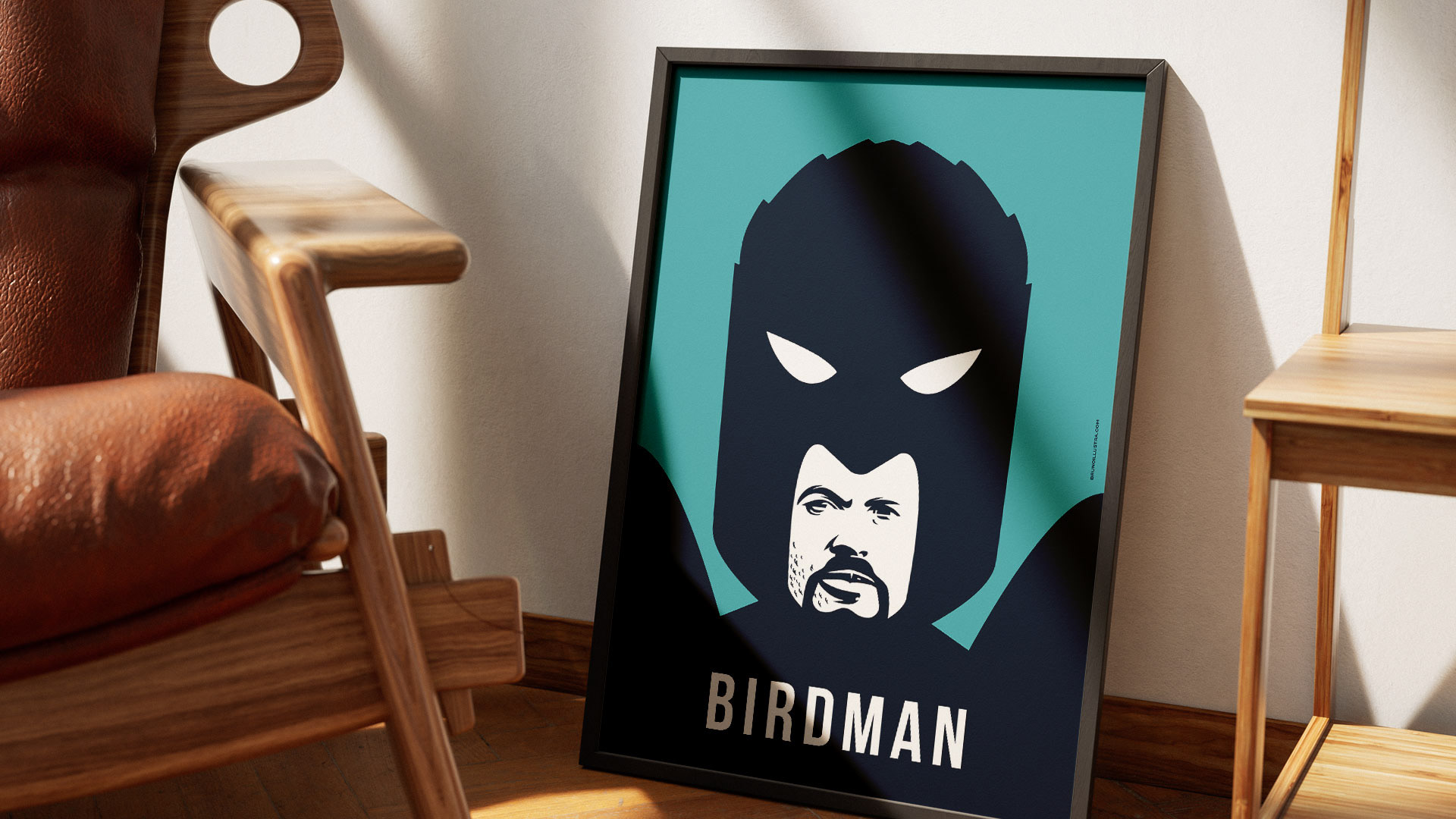 Alternative film poster of Birdman, designed for collectors and film enthusiasts.