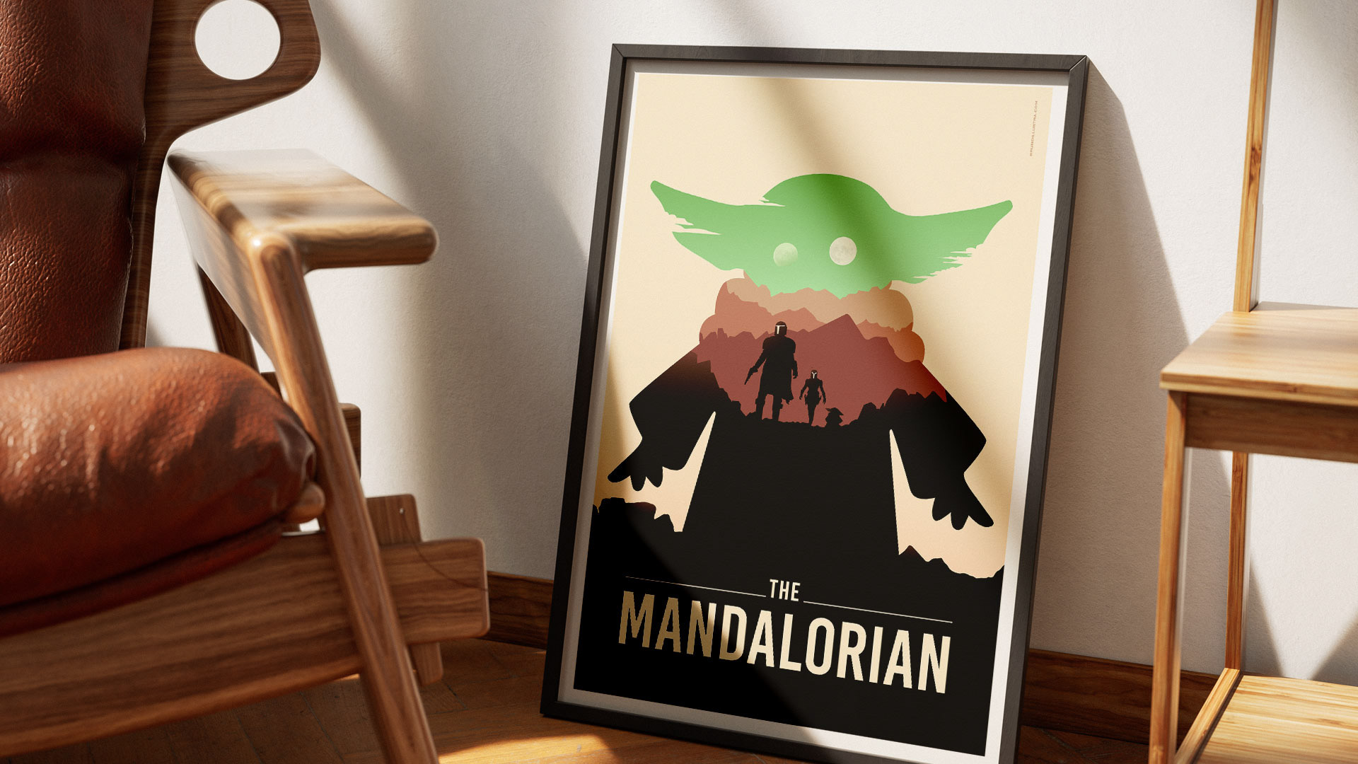 Alternative film poster of The Mandalorian, designed for collectors and film enthusiasts.