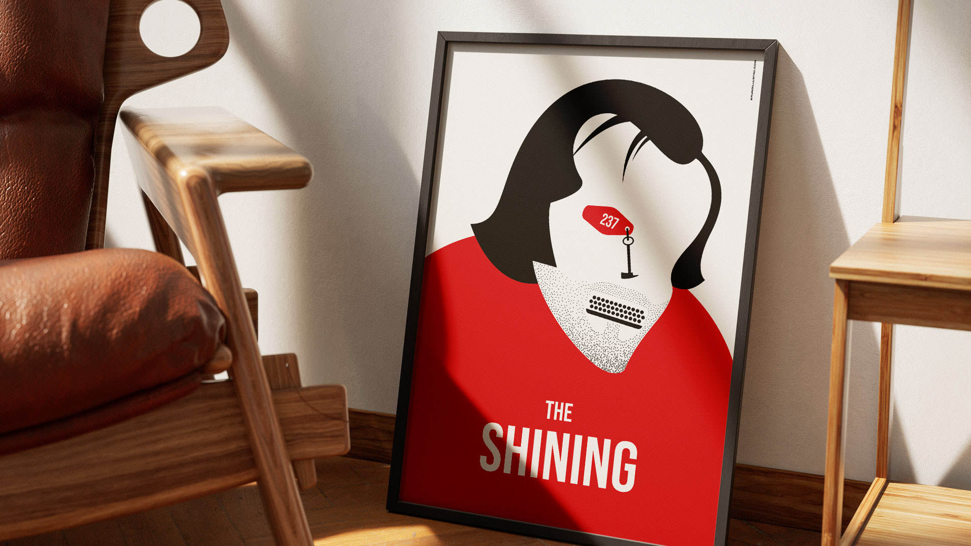 Alternative film poster of The Shining, designed for collectors and film enthusiasts.