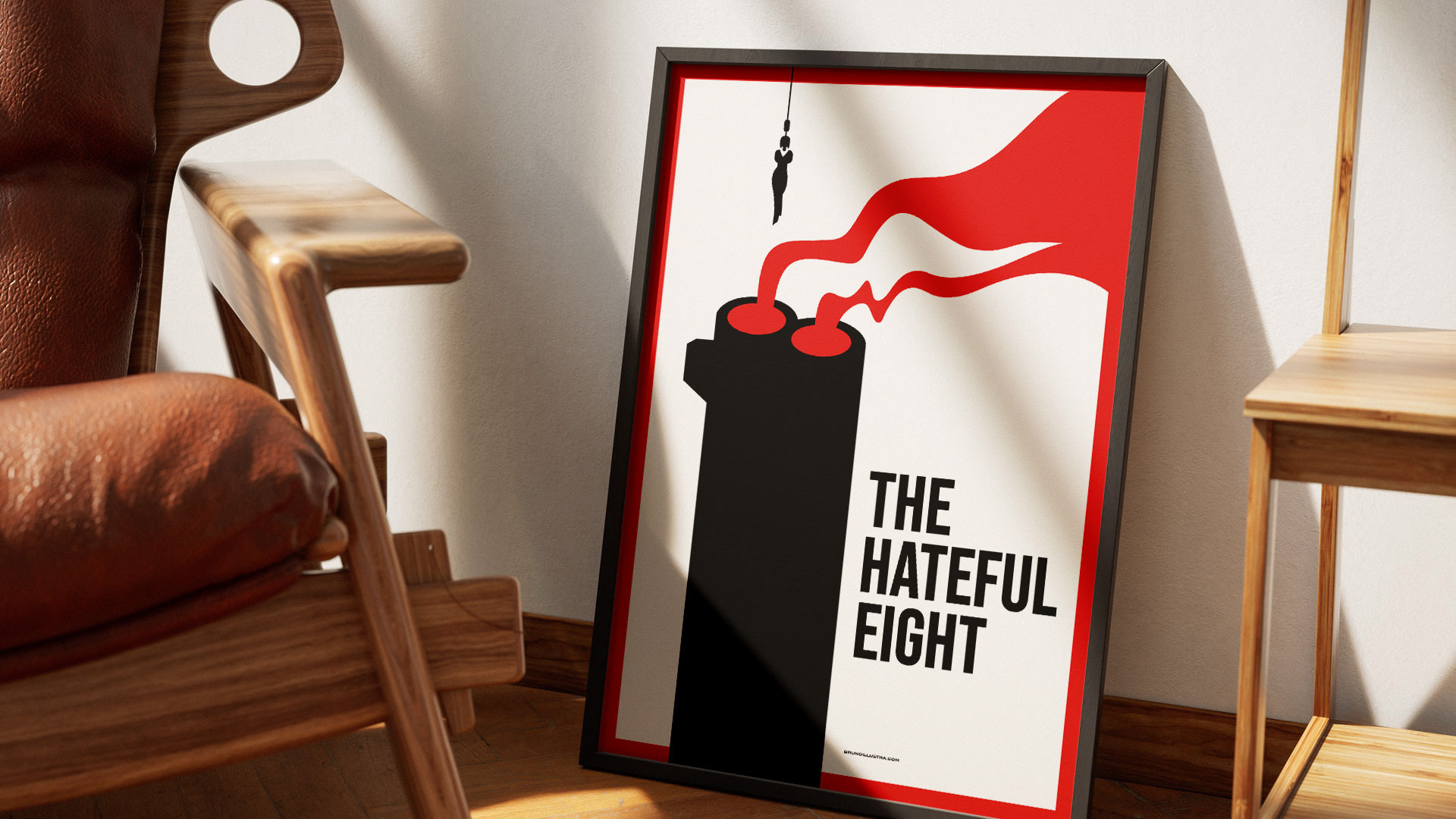 Alternative film poster of The Hateful Eight, designed for collectors and film enthusiasts.