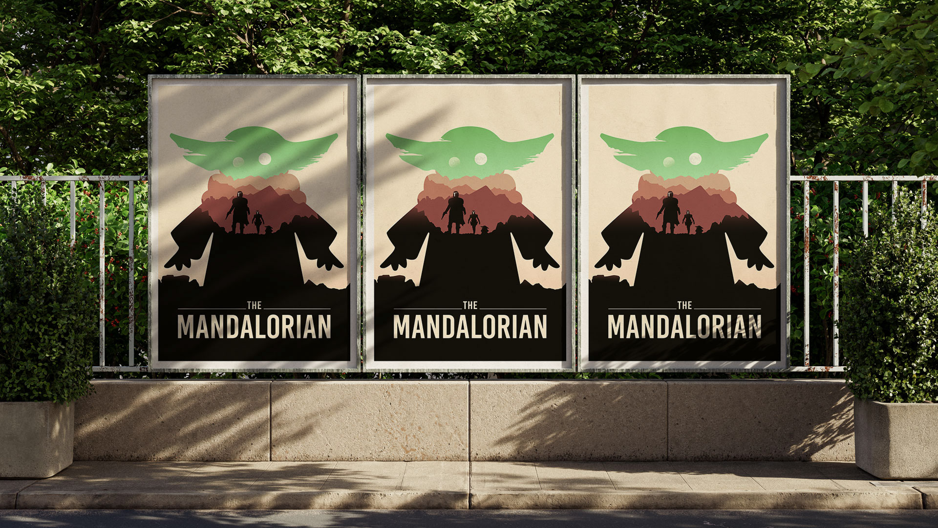 Collectible print inspired by The Mandalorian, capturing its unique cinematic identity.