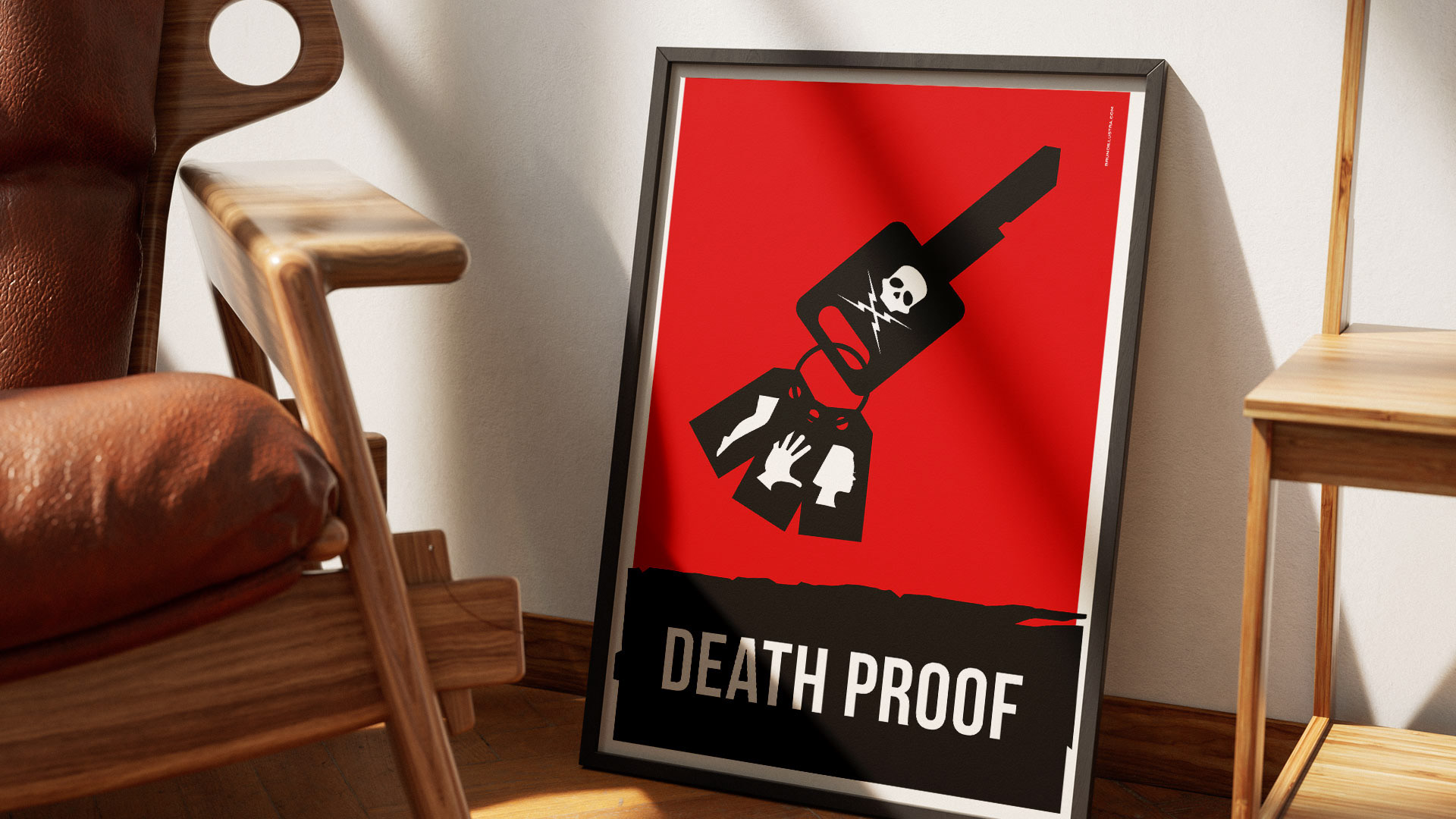 Alternative film poster of Death Proof, designed for collectors and film enthusiasts.