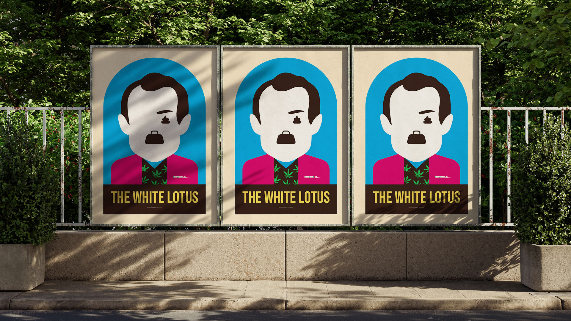 Collectible print inspired by The White Lotus, capturing its unique cinematic identity.