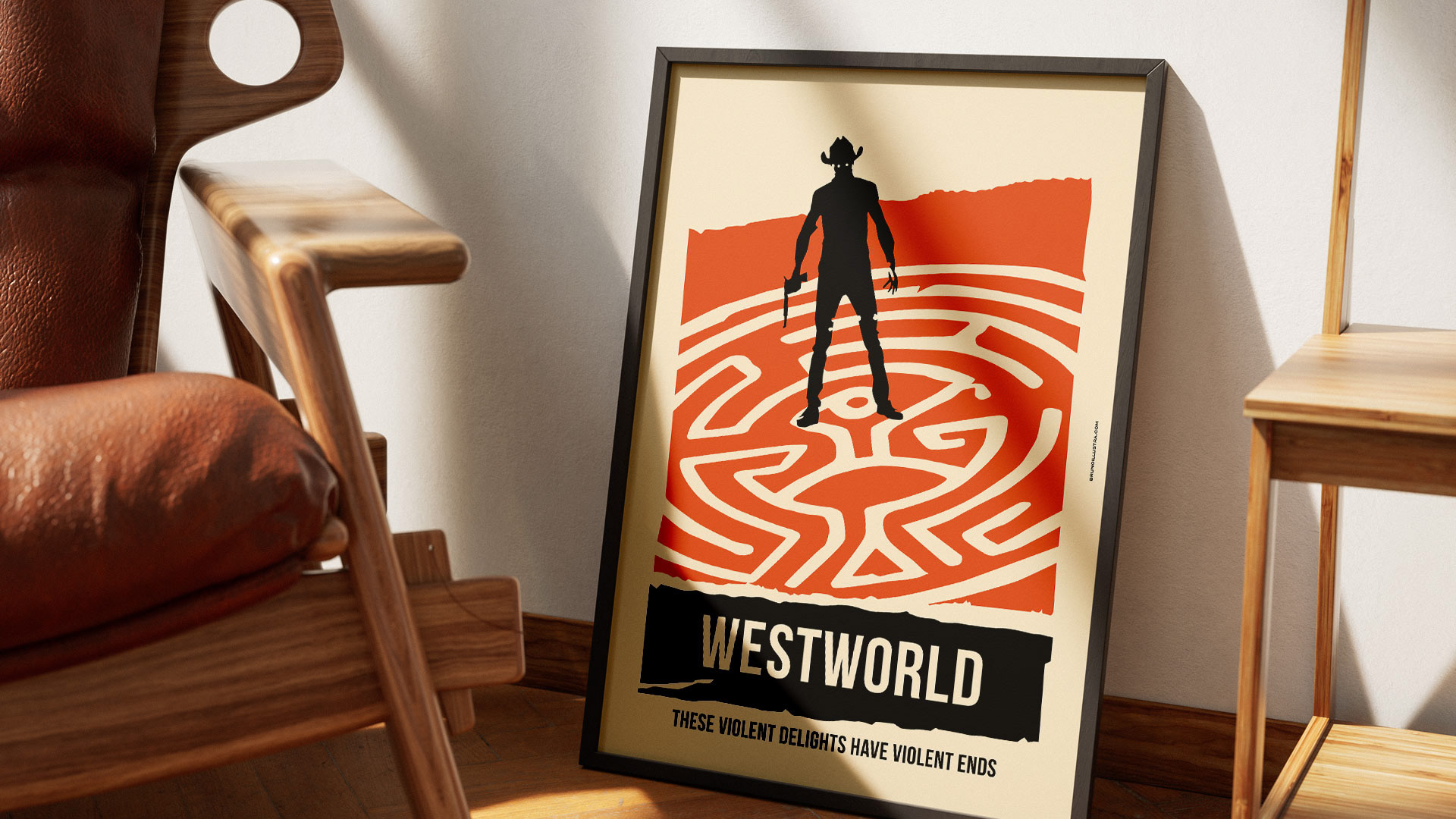 Alternative film poster of Westworld, designed for collectors and film enthusiasts.