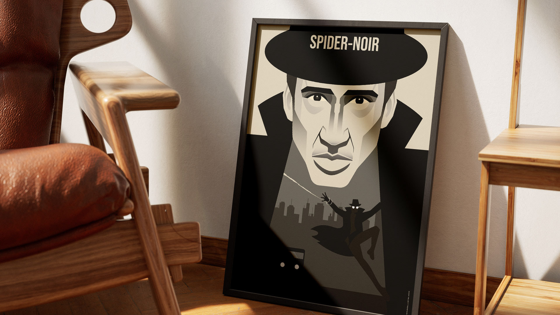 Alternative film poster of Spider-Noir, designed for collectors and film enthusiasts.