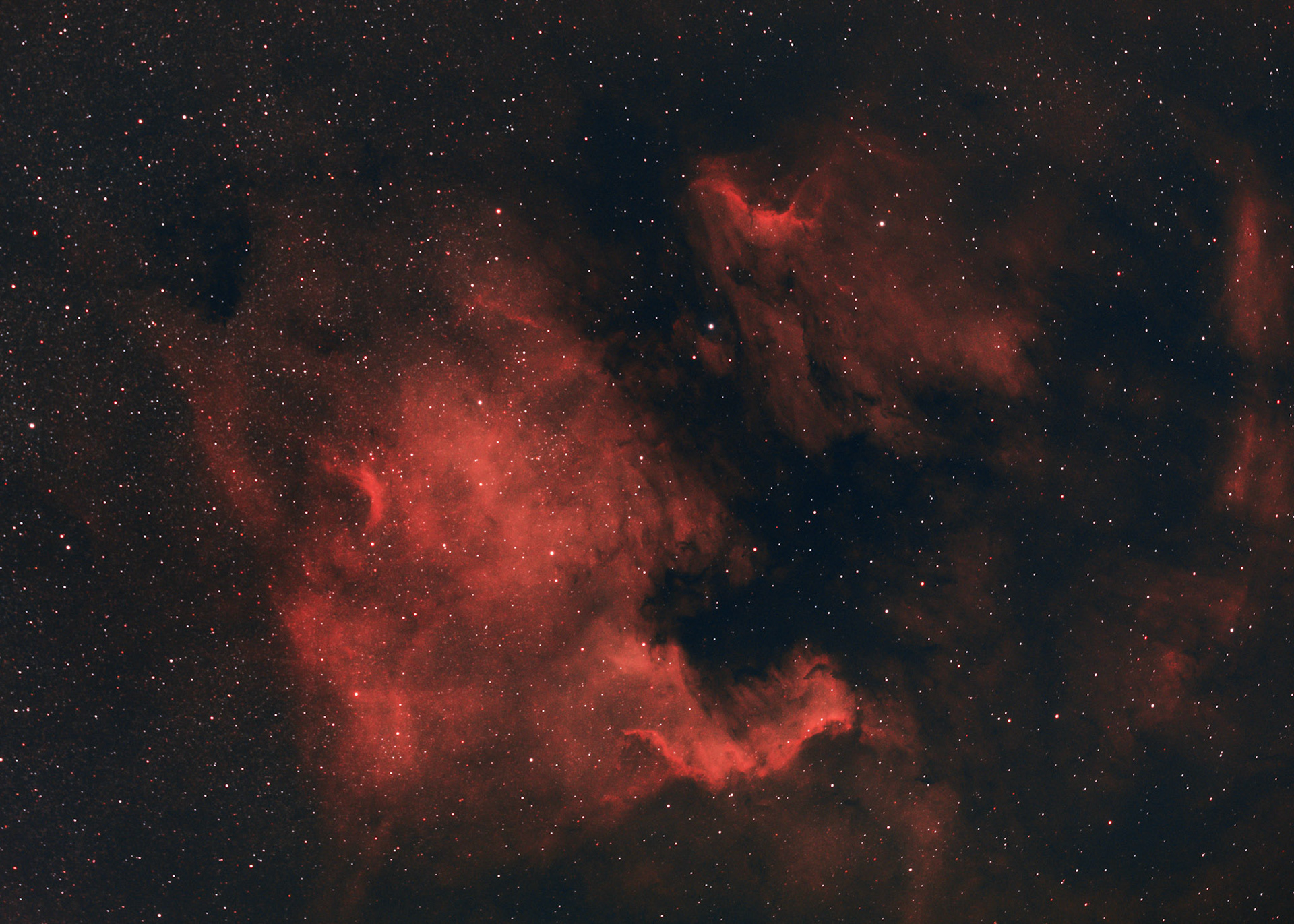 North American and Pelican Nebula