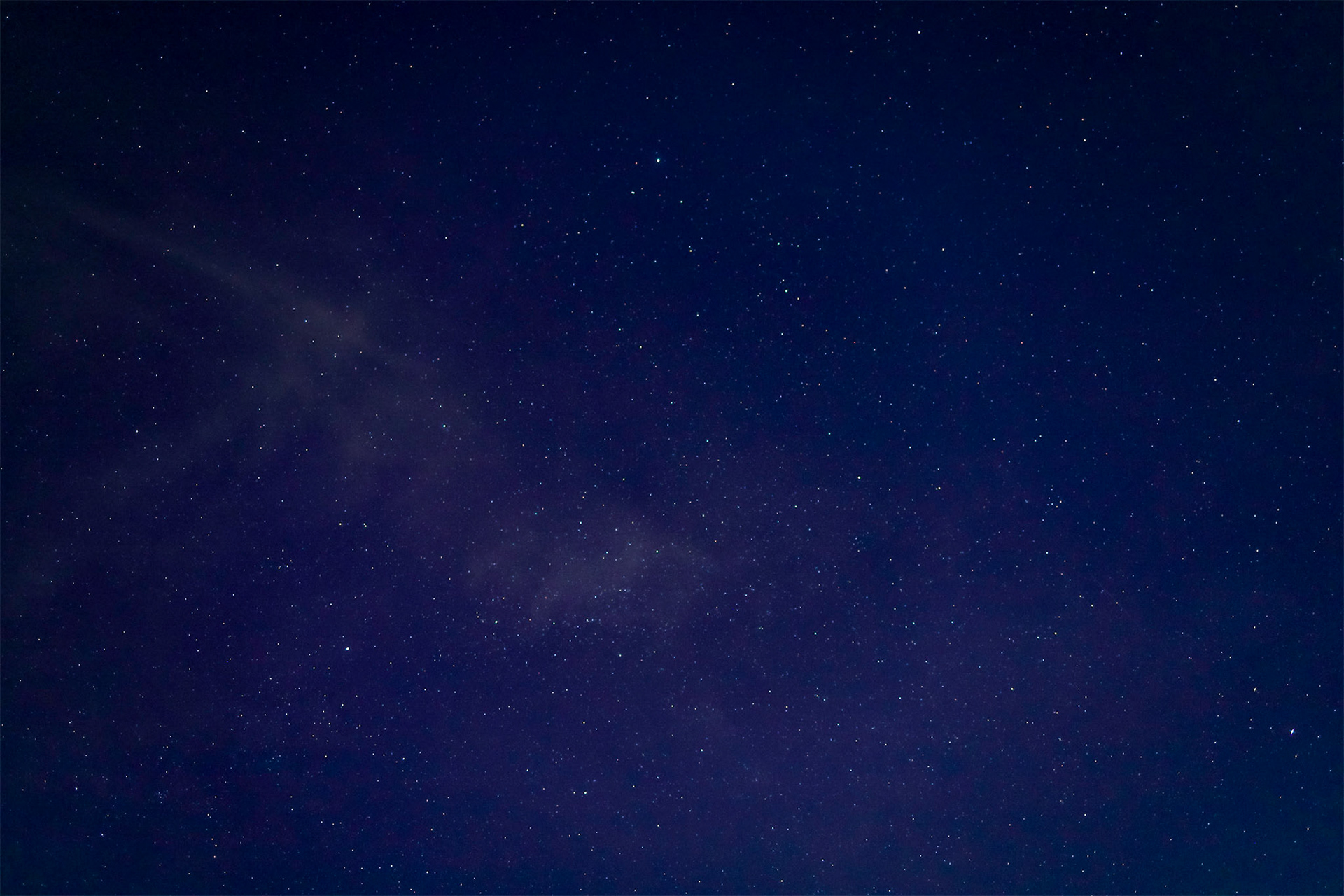 Night Sky towards Cygnus and Vulpecula with faint Milky Way