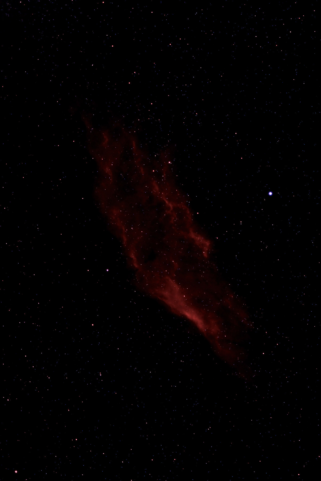 reprocessed California Nebula IC1499 in Perseus 1000 ly - full spec mod