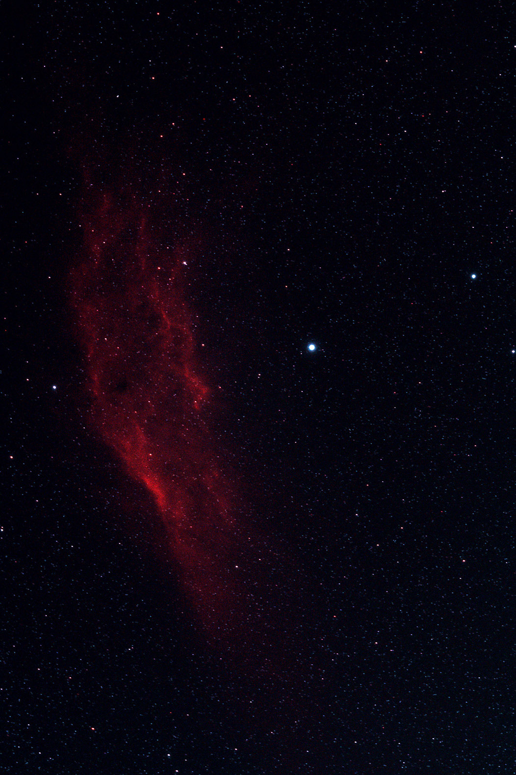 California Nebula IC1499 in Perseus 1000 ly - full spec mod