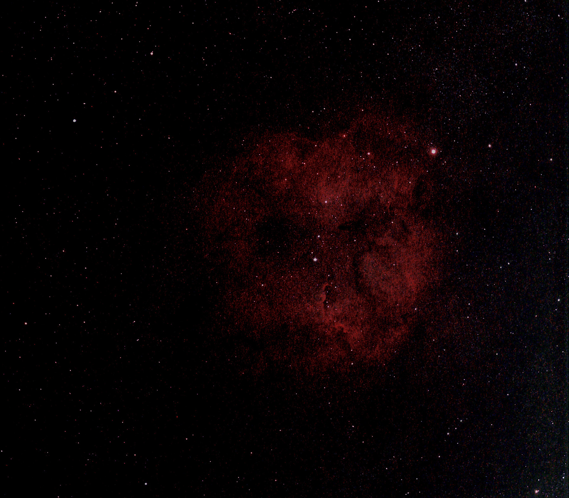 Elephant Trunk Nebula in Cepheus IC1396 2400 ly – dslr