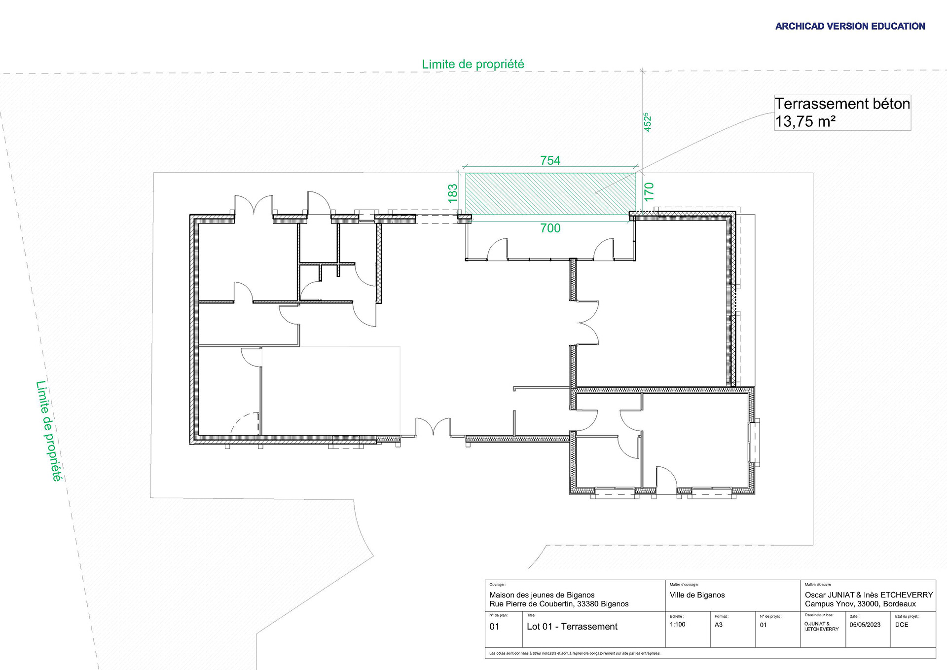 LOT 01 - Terrassement