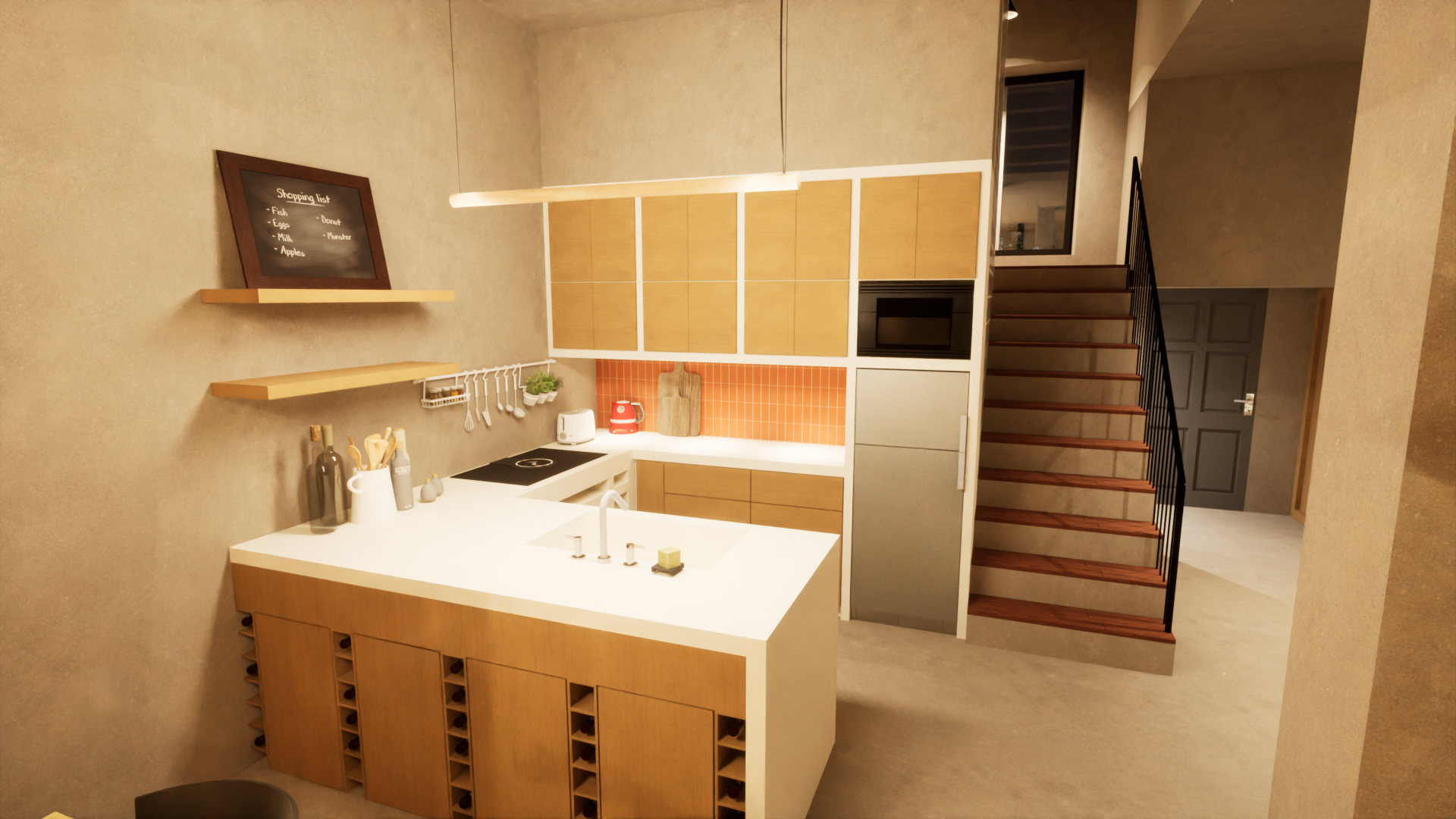 Vue cuisine nuit