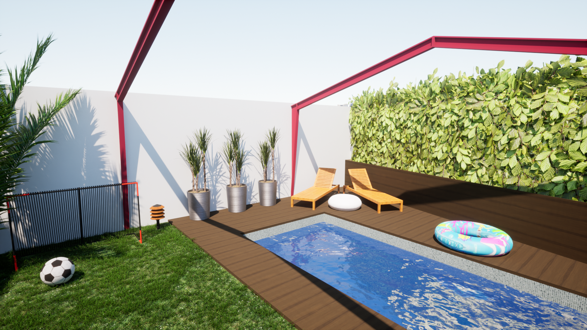 Vue piscine jour