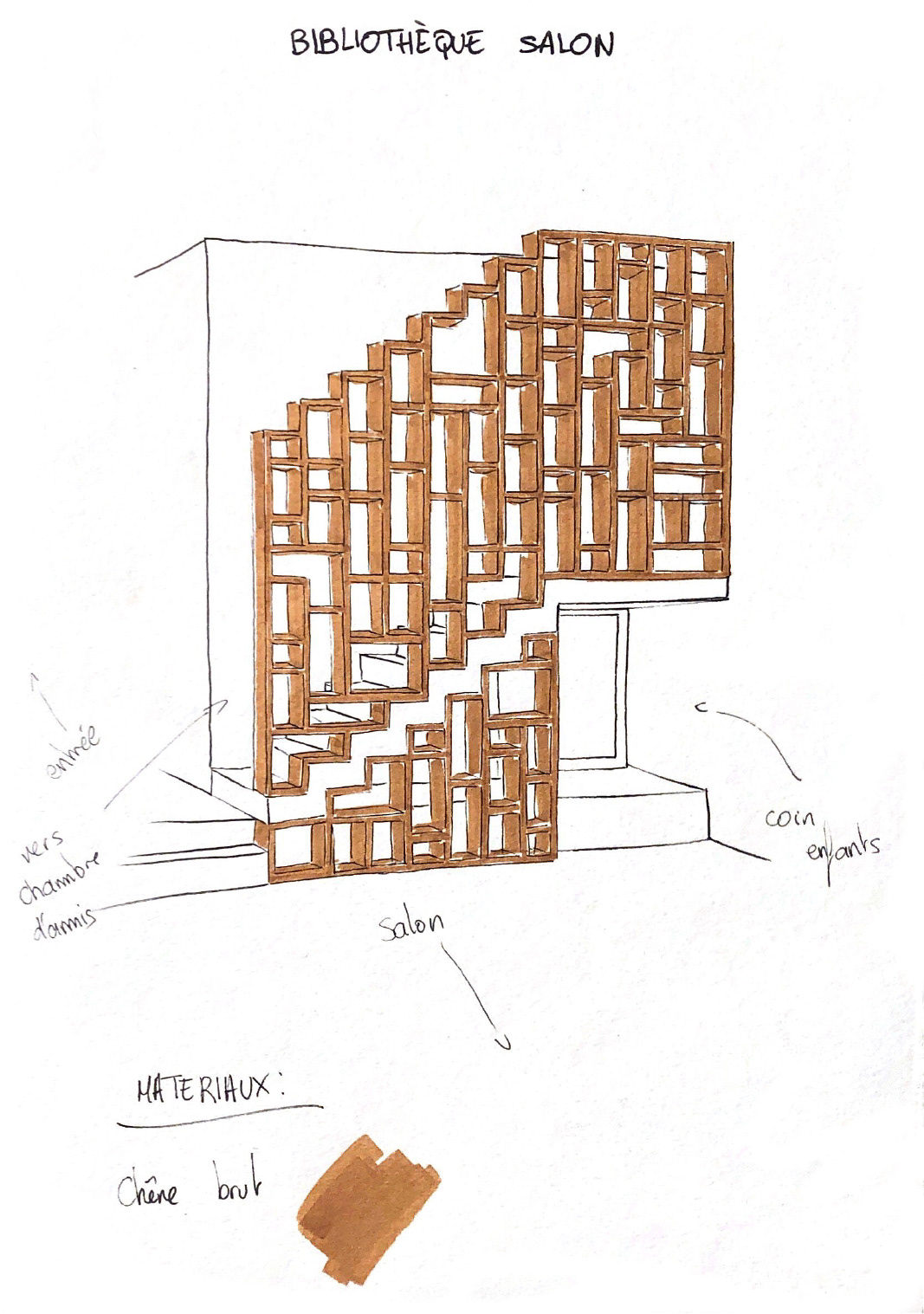 Croquis bibliothèque