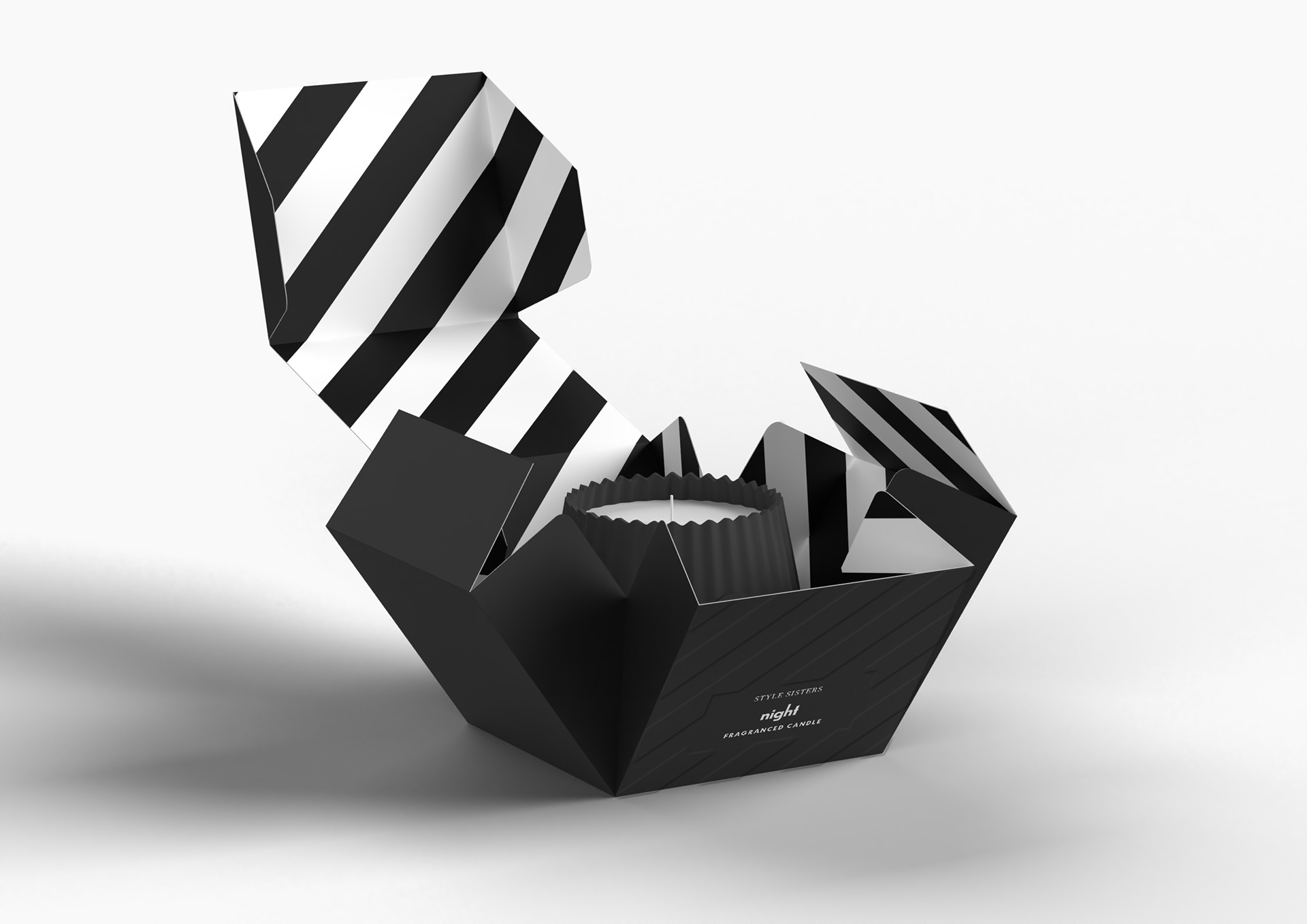 Alternative folding box design