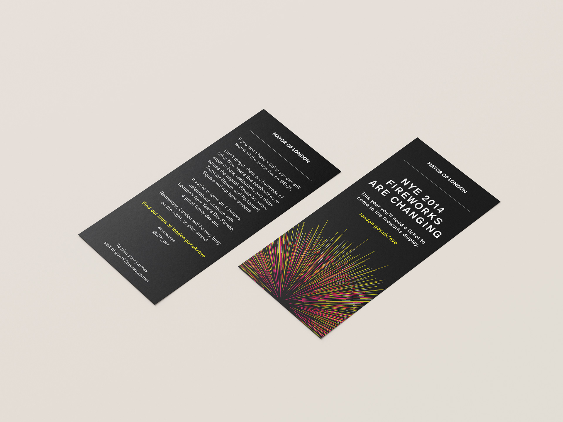 Mayor of London New Year's Eve Fireworks Campaign