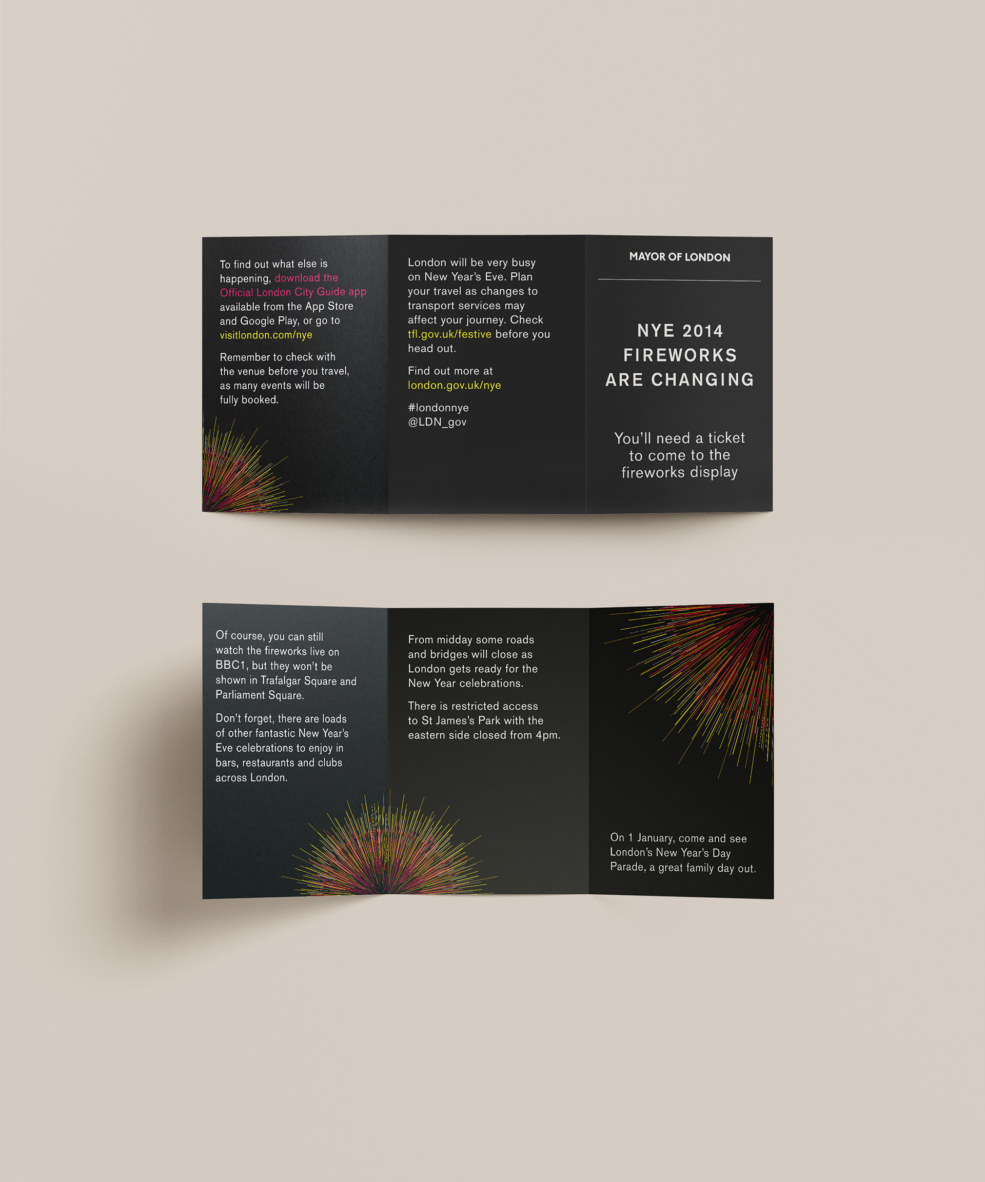 Mayor of London New Year's Eve Fireworks Campaign