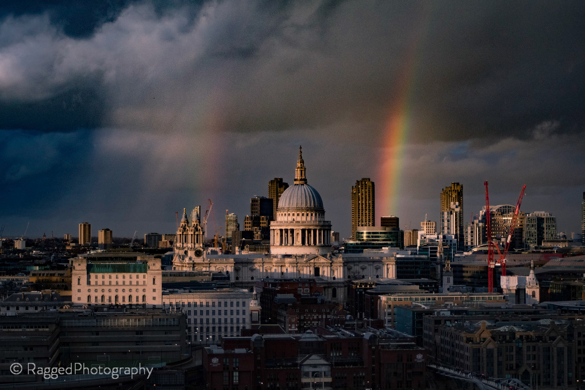Rainbows from Tate Modern