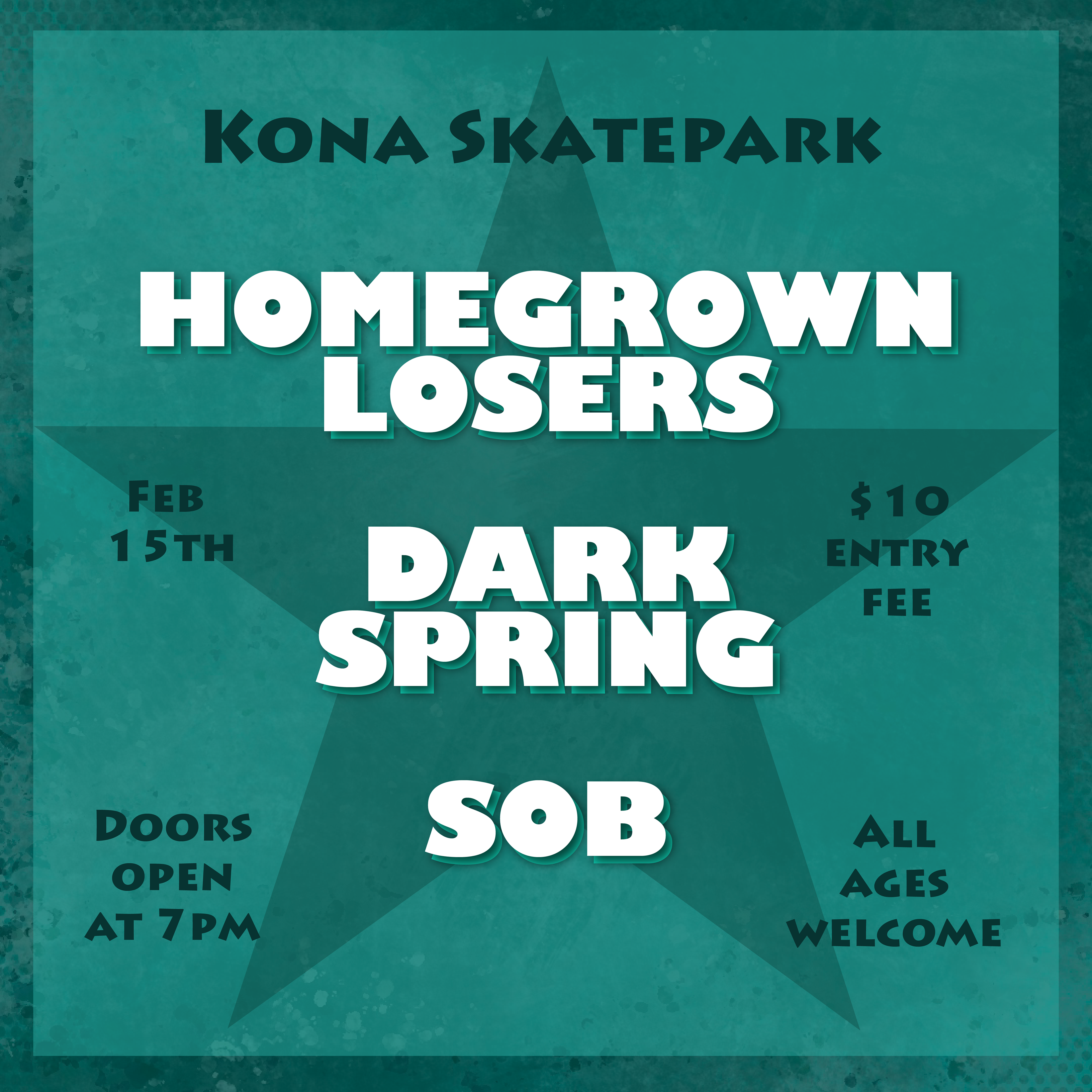 Flyer created for a local band (social media size)