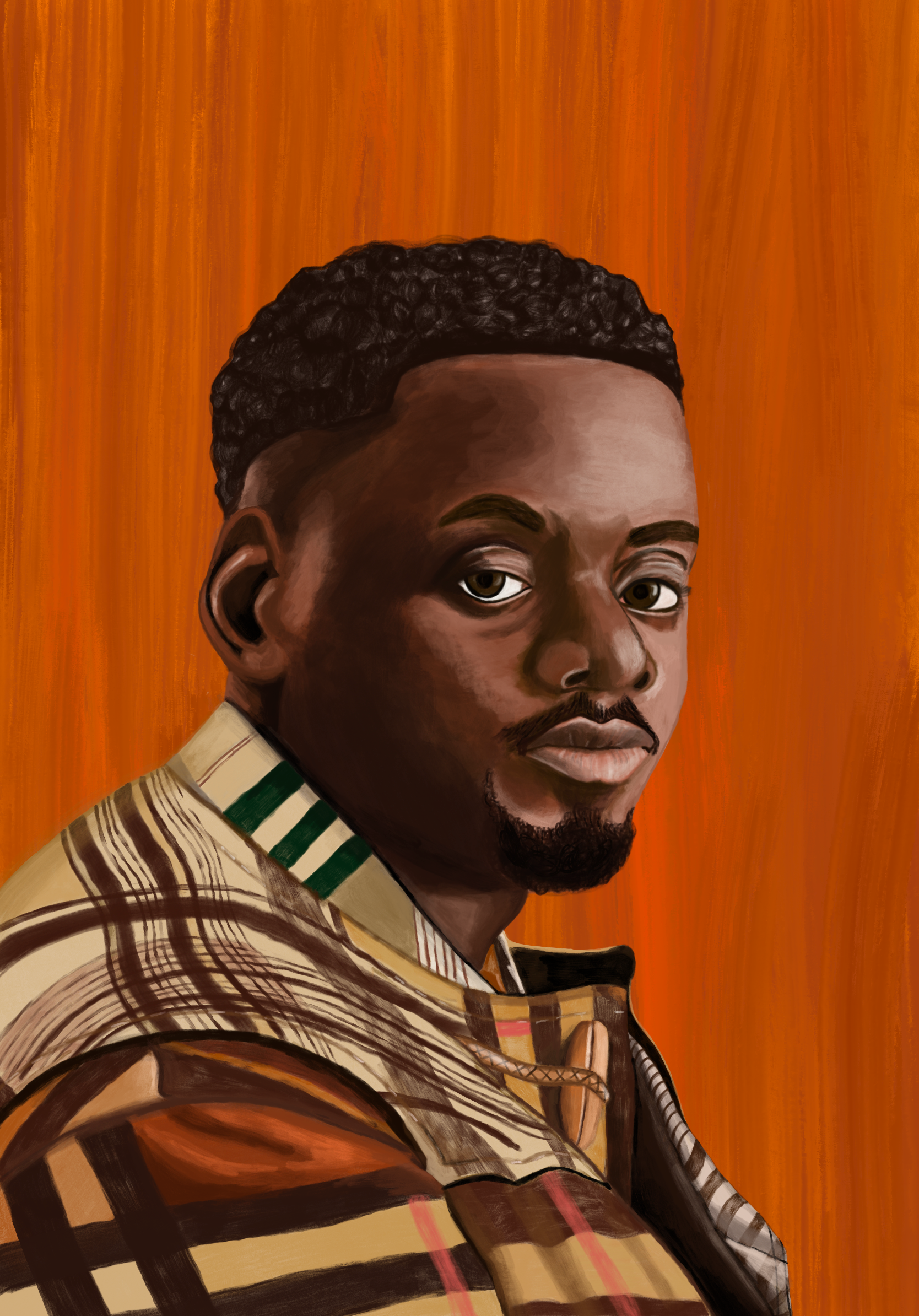 Digital painting created from photos reference with Procreate on an iPad. The oil paint pen setting was used.