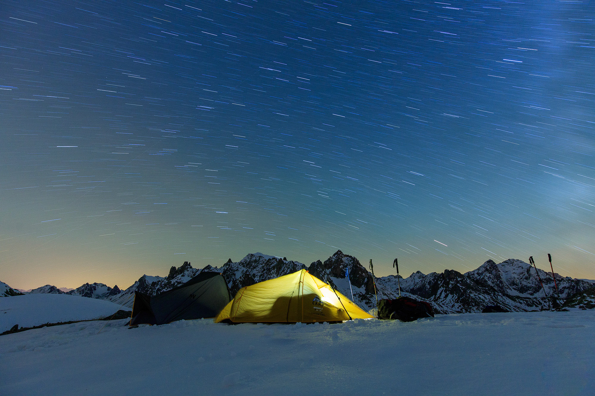 Bivouac au lac Biron