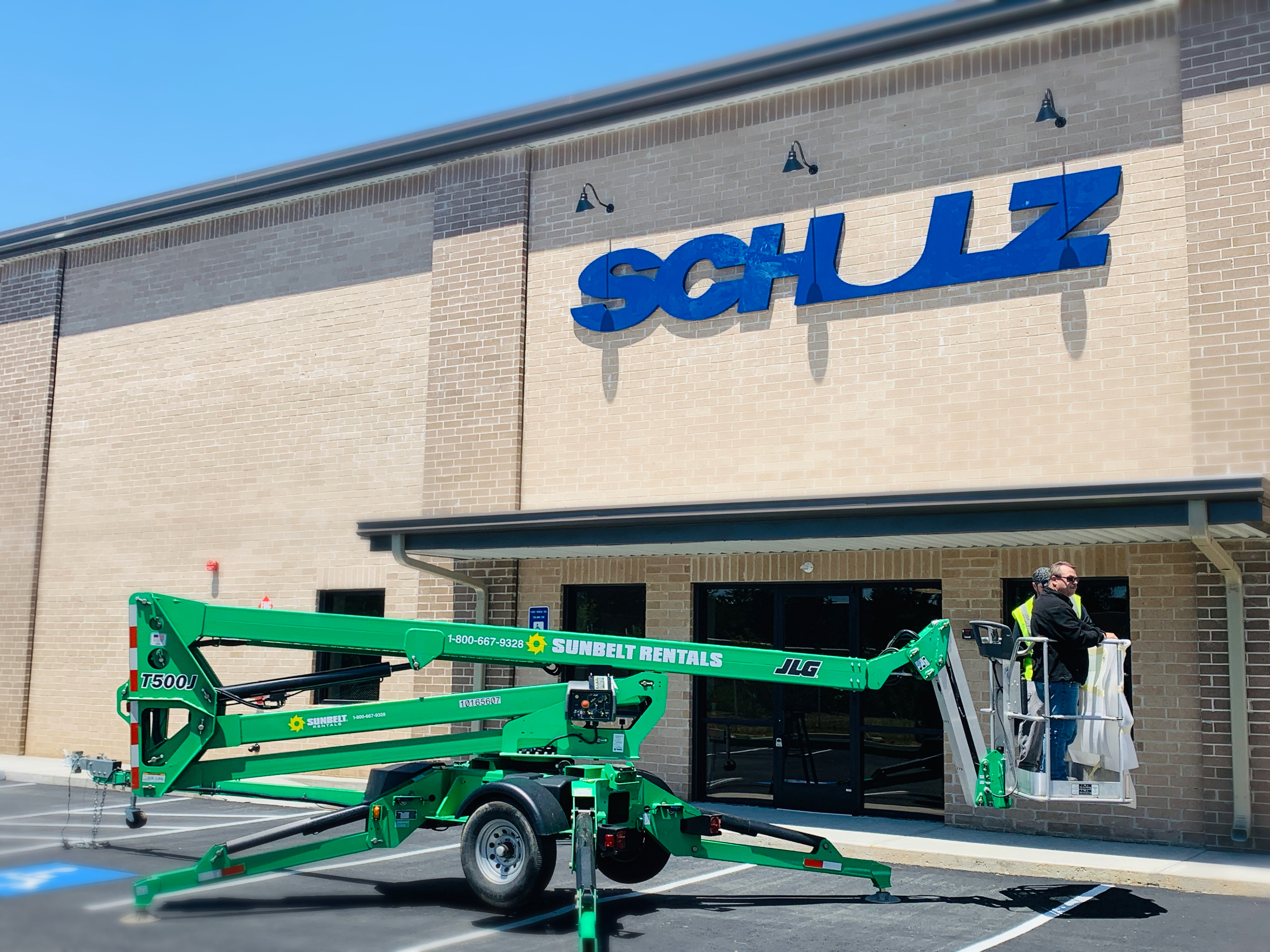 Step into excellence with the welcoming aura created by Schulz of America's front office sign, a collaborative masterpiece by S2dm Graphic Design that sets the tone for a premium brand experience.