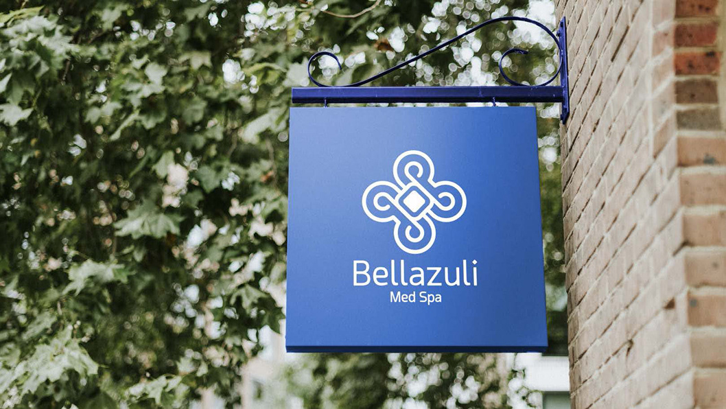 ellazuli MedSpa Visual Identity - A holistic branding approach that integrates Atlanta's urban flair with elements of relaxation and beauty.