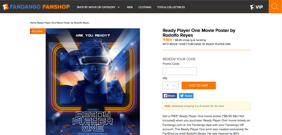 Rad New Poster Art For READY PLAYER ONE and Tickets Are Now on Sale —  GeekTyrant