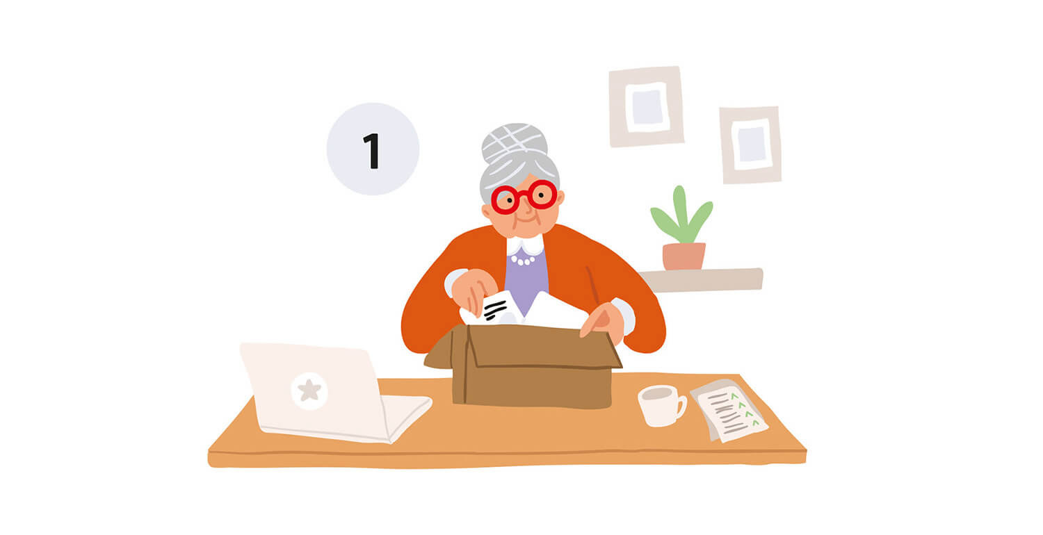 Frau Hilda, logo. character design and illustrations by Tatiana Vovchek