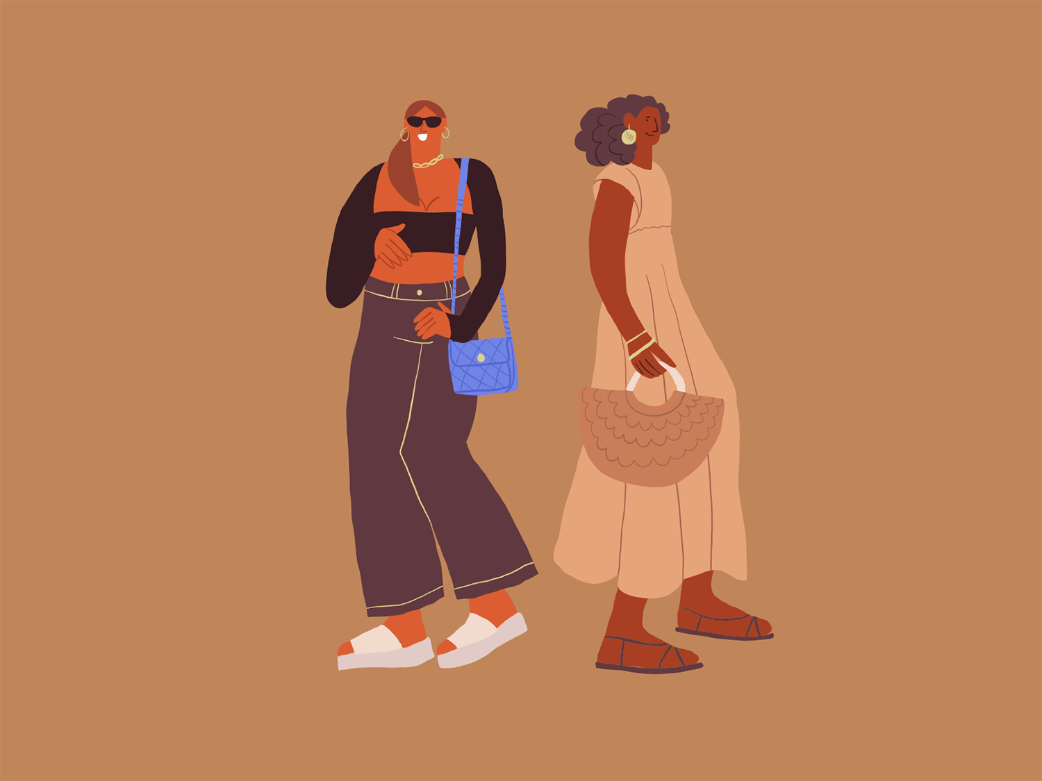 fashion female illustration, fashion women illustration, fashion illustration by Tatiana Vovchek