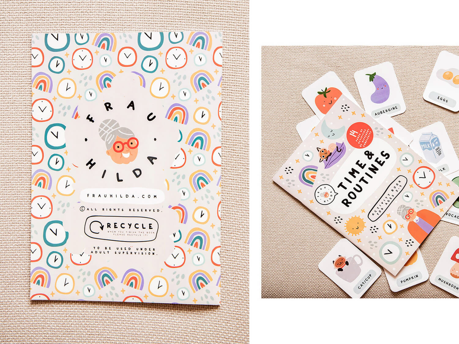 Frau Hilda, logo. character design and illustrations by Tatiana Vovchek