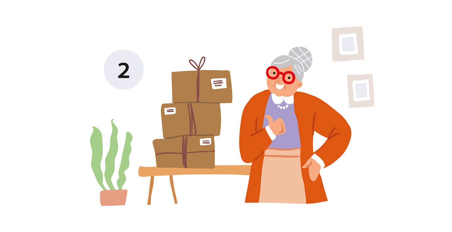 Frau Hilda, logo. character design and illustrations by Tatiana Vovchek