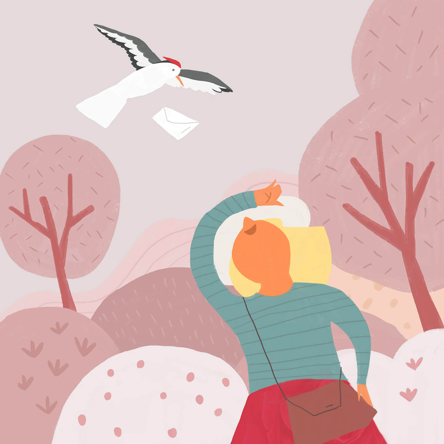 fairy tale about little fairy, dwarf character, magical wood adventures, kidlit illustration by Tatiana Vovchek