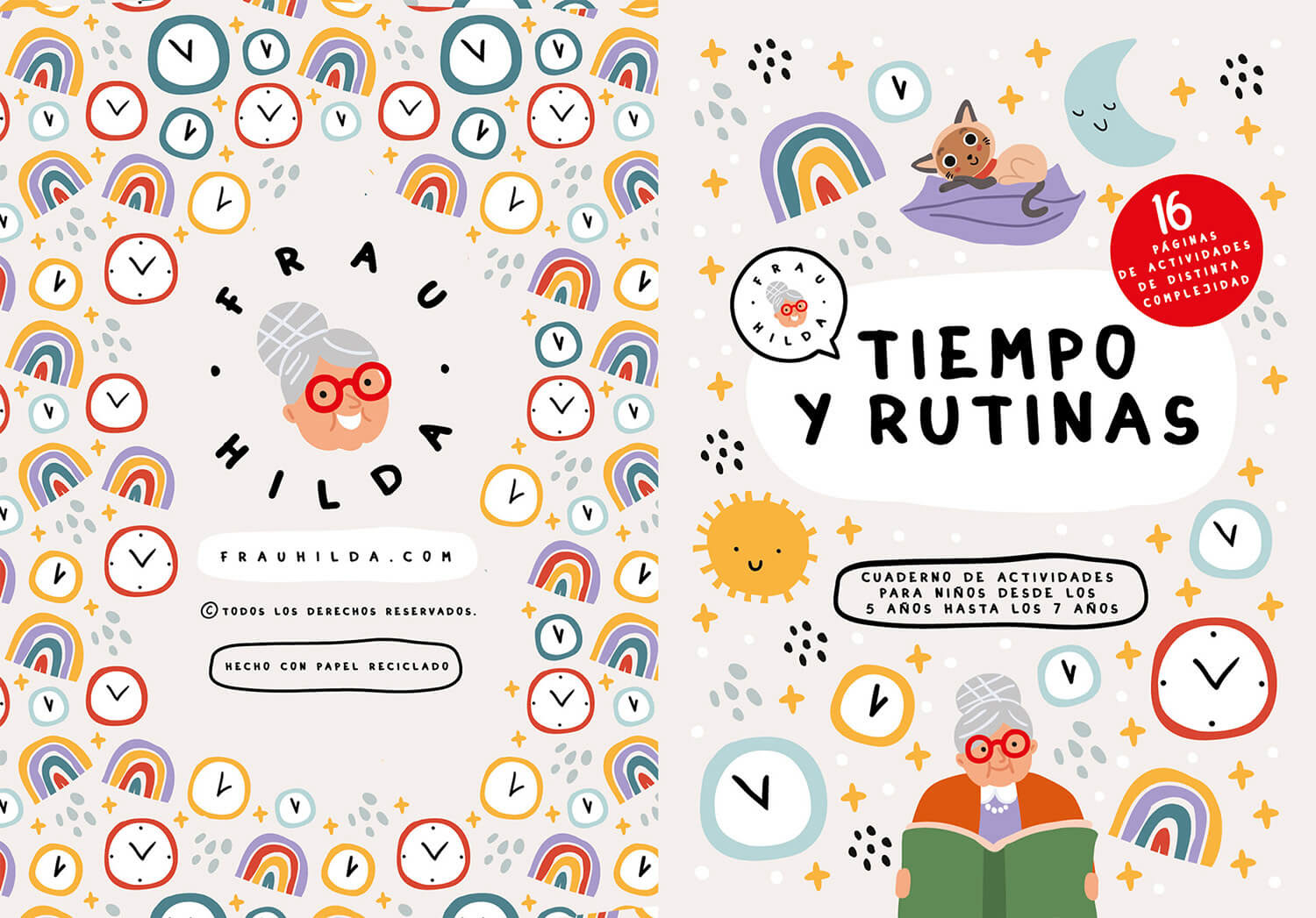 cover design for children activity book by Tatiana Vovchek