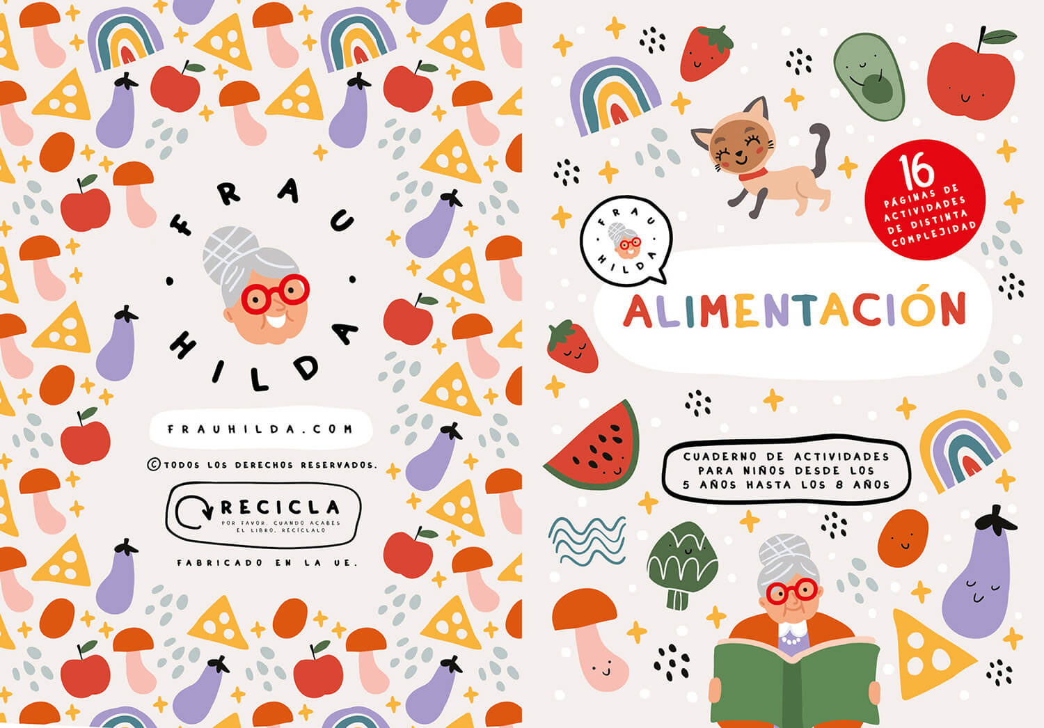 cover design for children activity book by Tatiana Vovchek