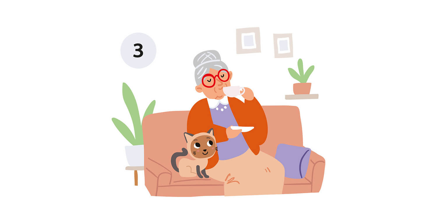 Frau Hilda, logo. character design and illustrations by Tatiana Vovchek