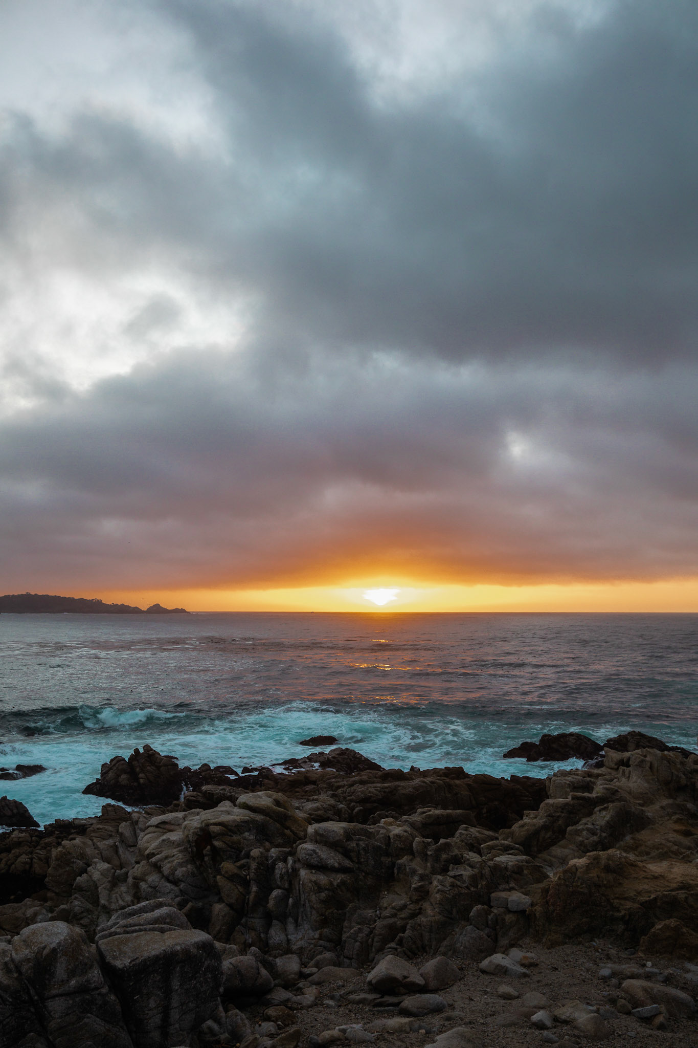 SunsetOver Rocky Coast
