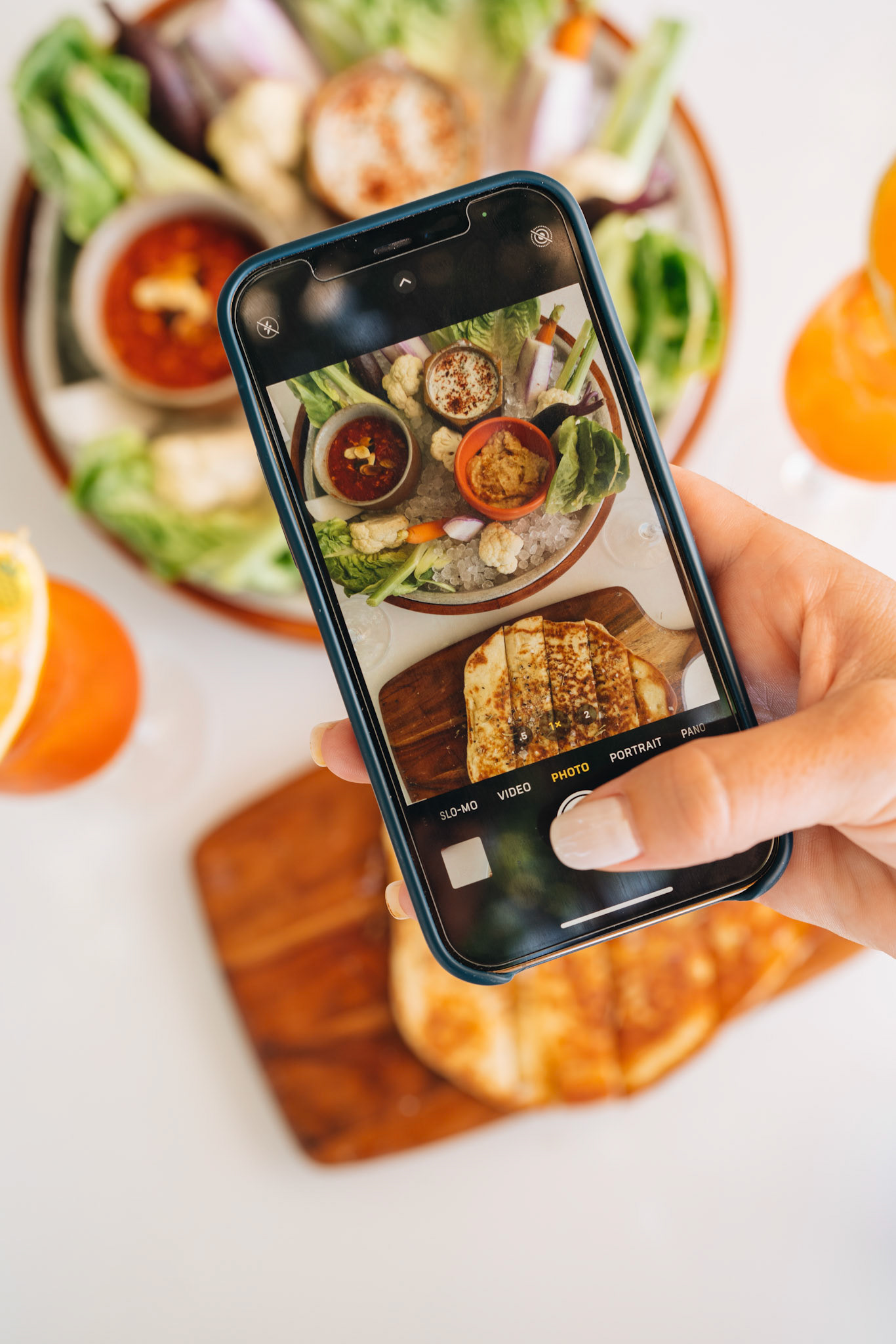 Taking Food Photo on Phone