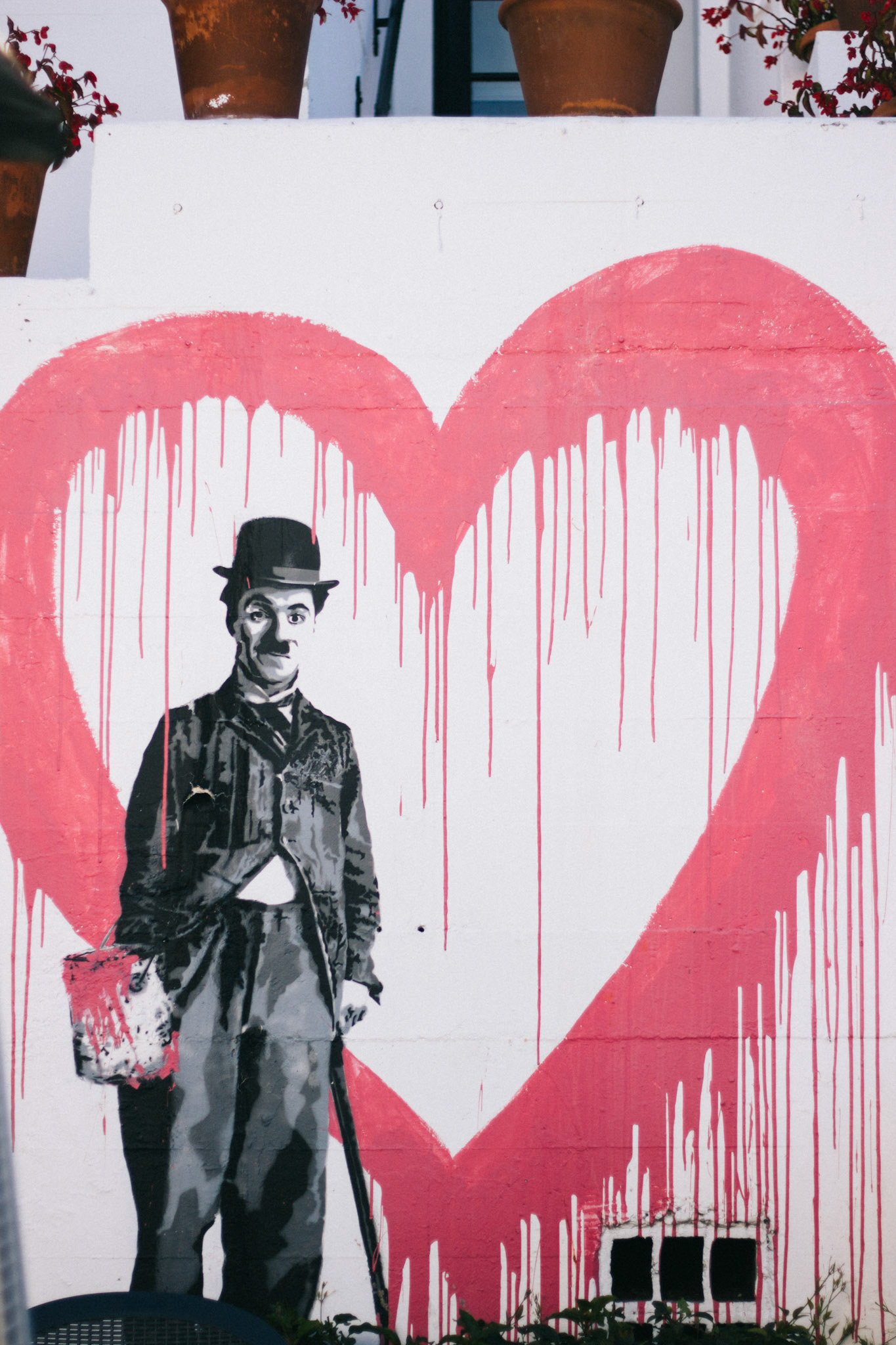 Street Art with a Heart &amp; Man