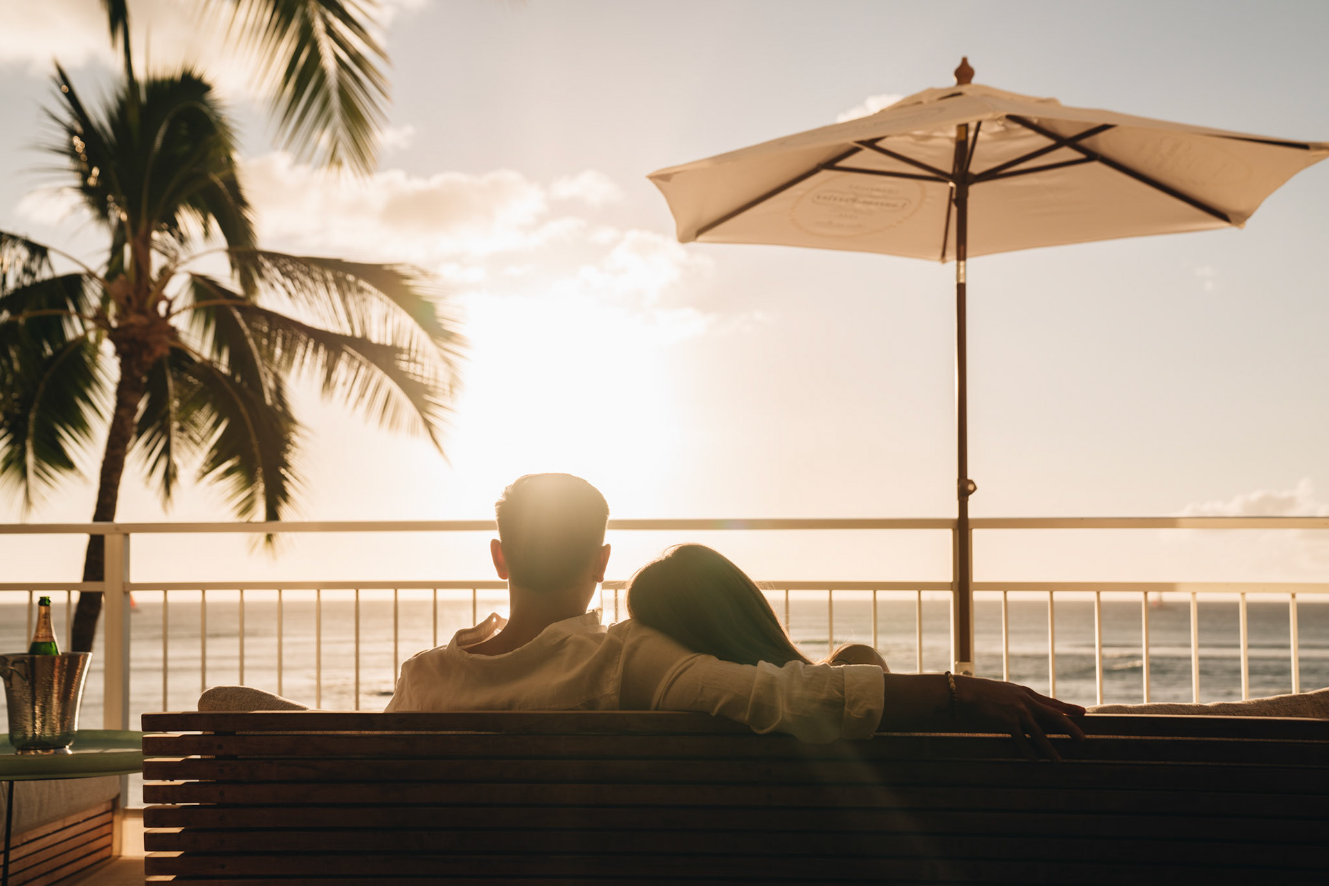 Couple Relaxing by the Beach