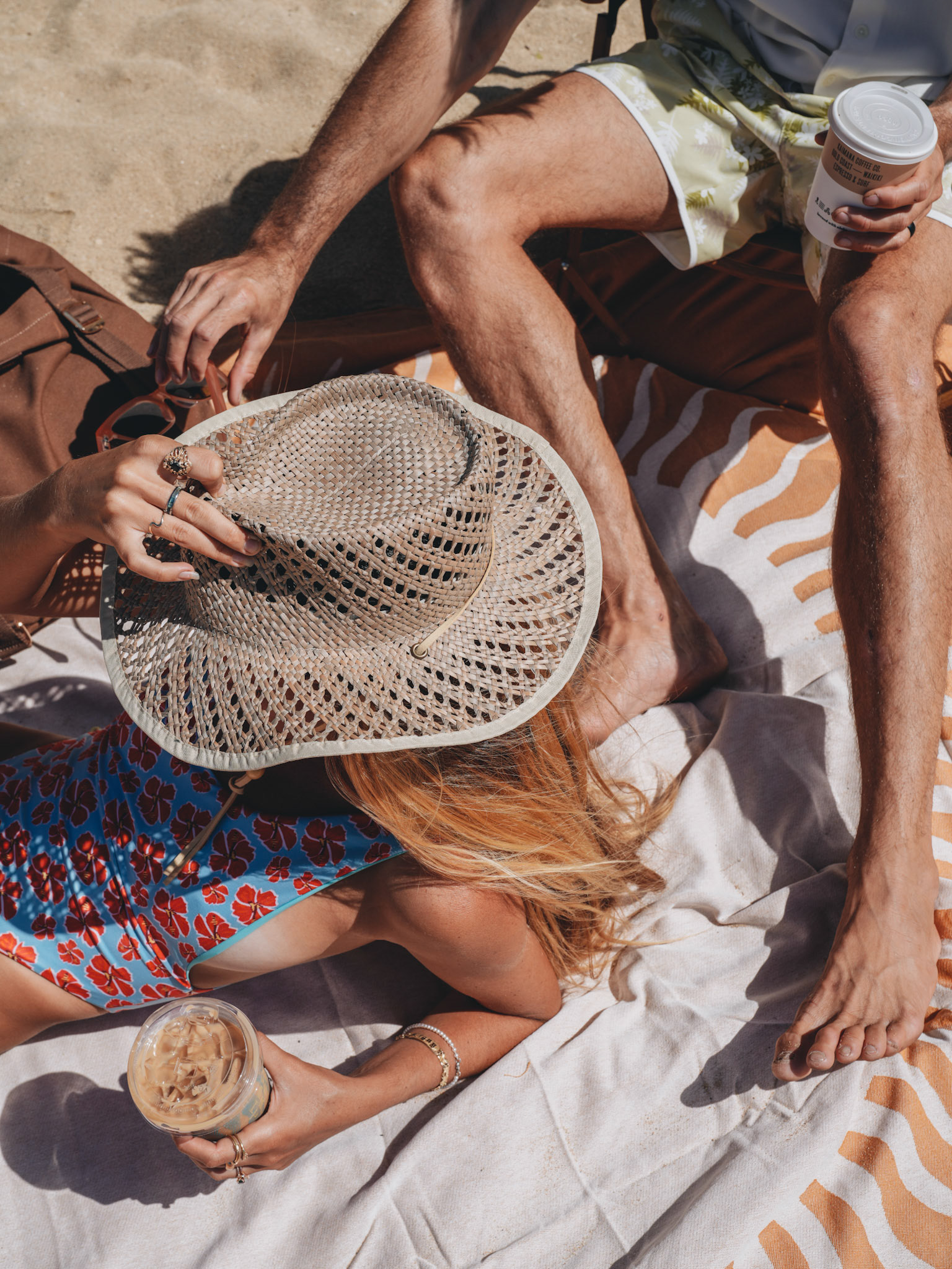 People Relaxing on the Beach