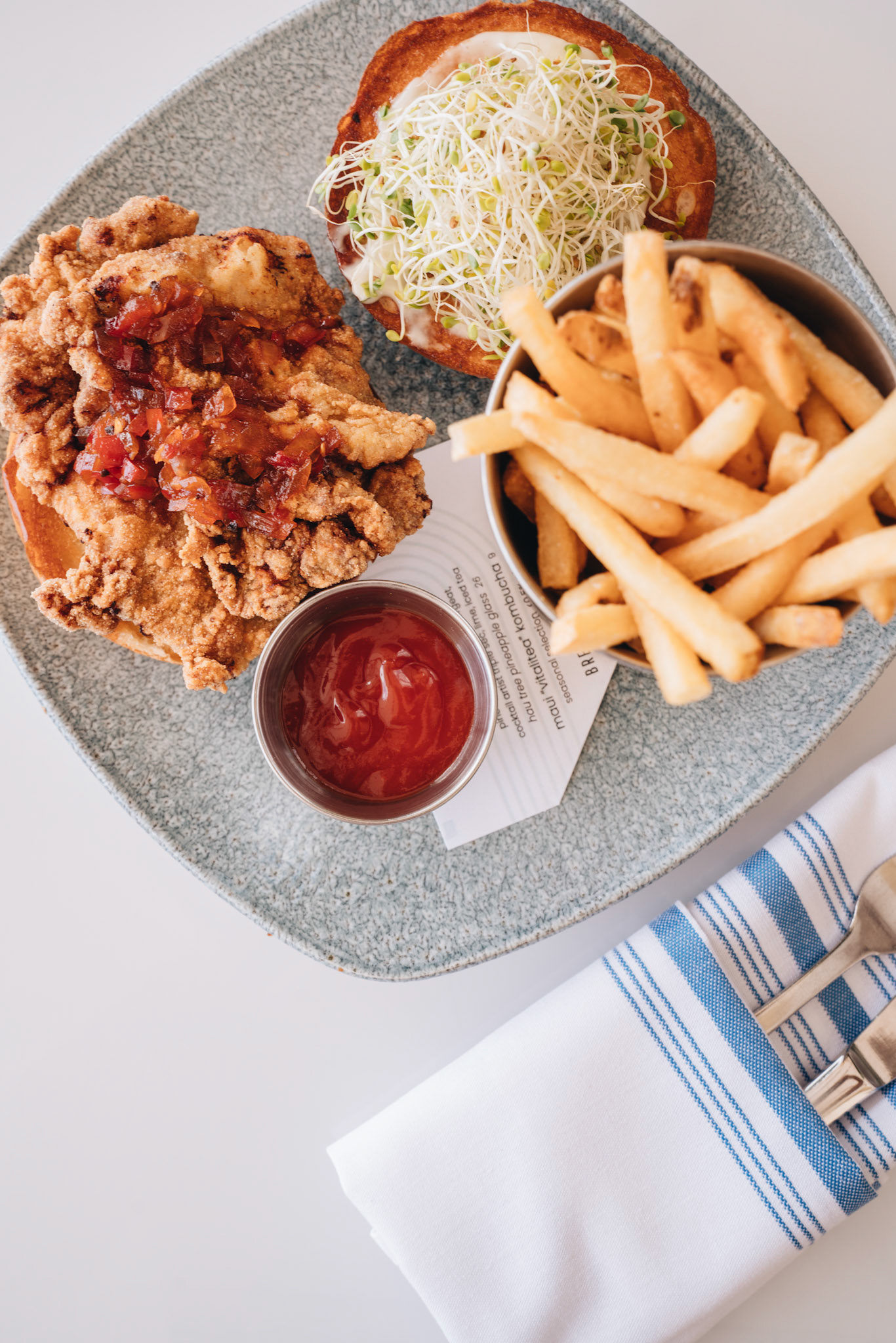 Fried Chicken Sandwich with Fries