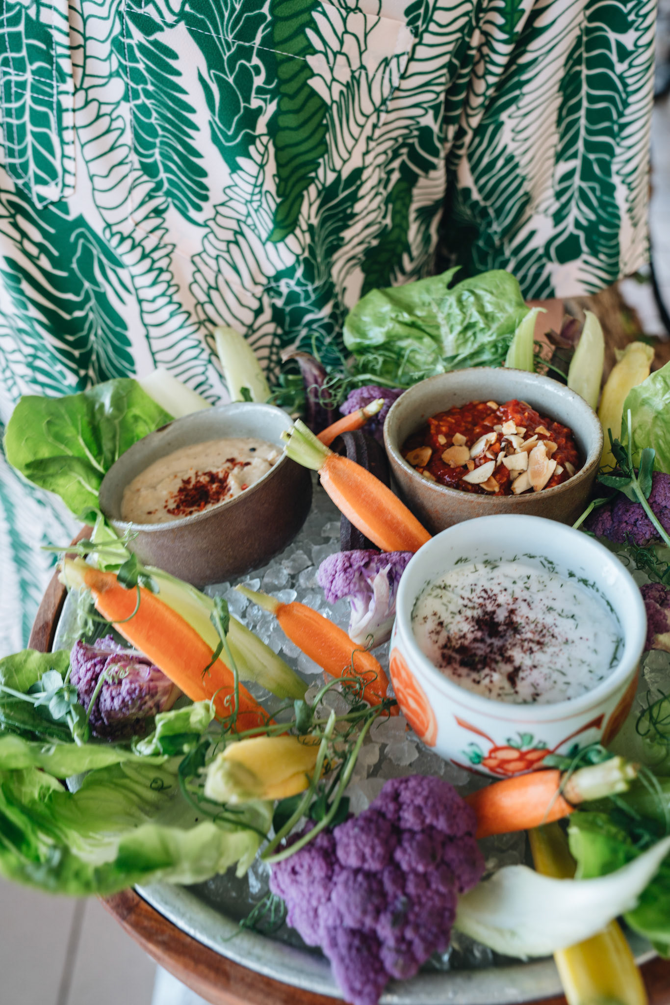 Vegetable Platter with Dips
